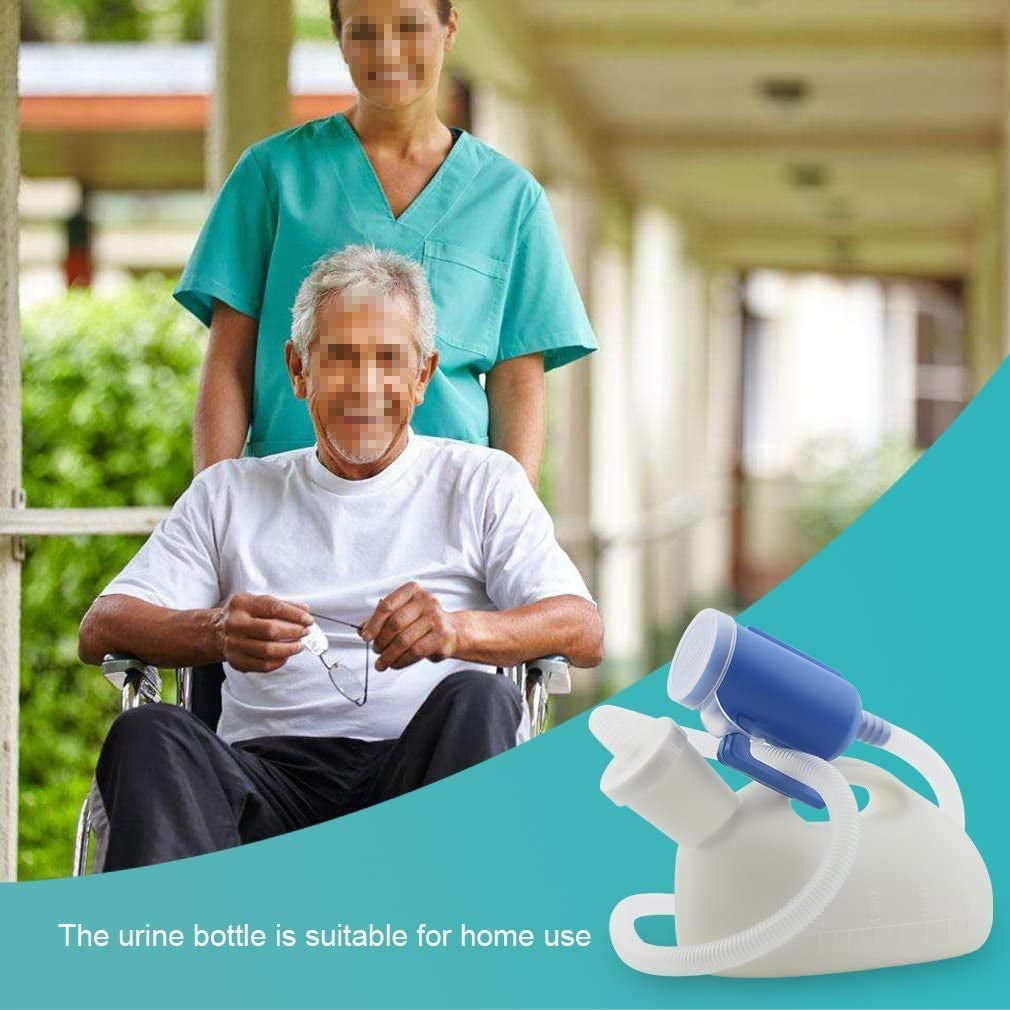 Urinals for Men, Male Urinals with Lid Spill Proof Reusable, Portable Urine Bottle Pee Container Cup for Camping Car Traveling Toilet & Hospital Elderly Bedridden Patient - Image 8