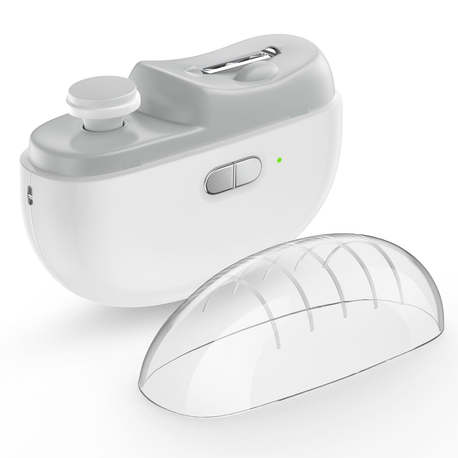 Toenail Grinder for Thick Toenails Human Electric Nail Clipper Automatic Nail Trimmer 2 In 1 Nail & Remover For Hands & Feet Ideal For Elderly & Kids One Size White - Image 4