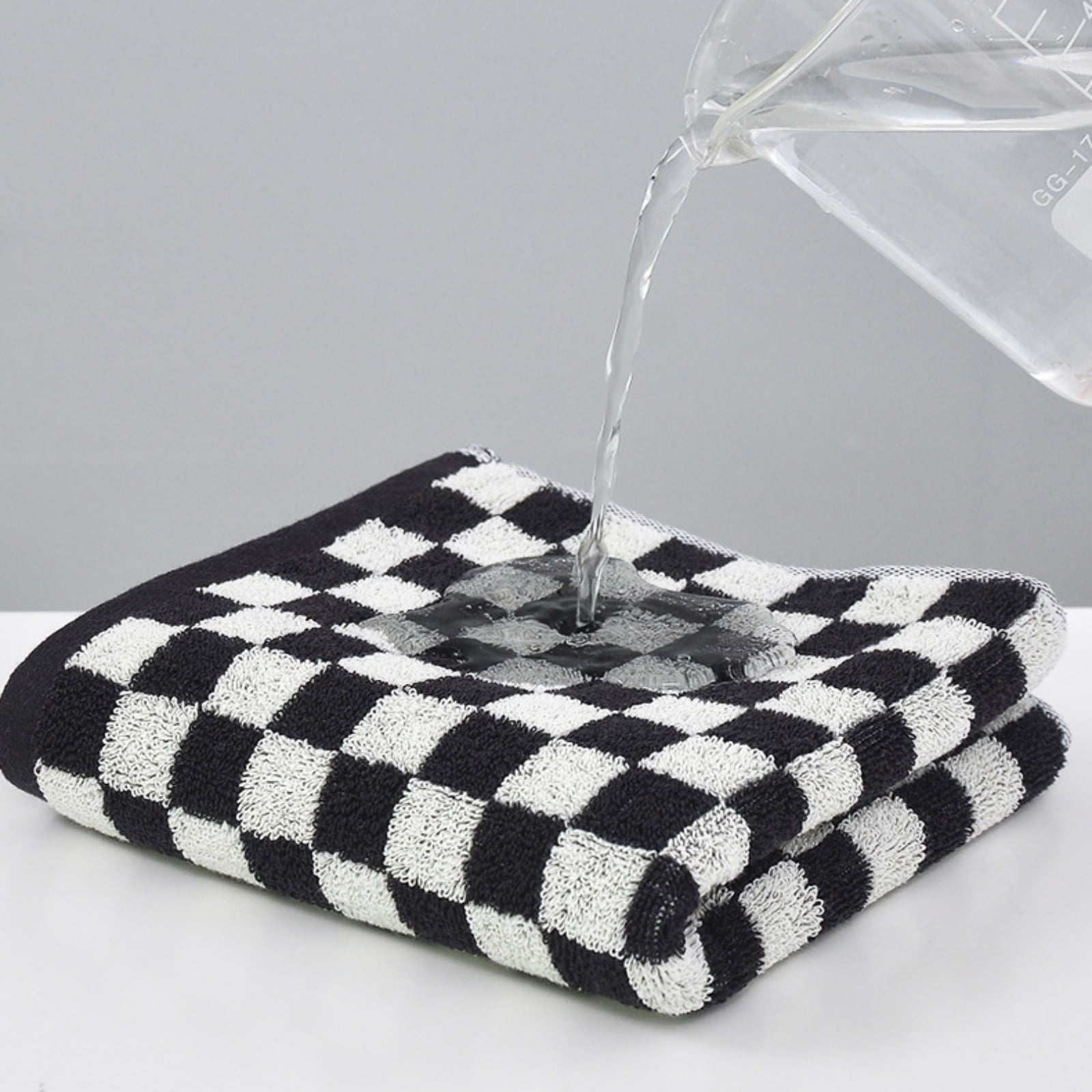 Checkered Bath Towels for Bathroom, Shower Towels 30