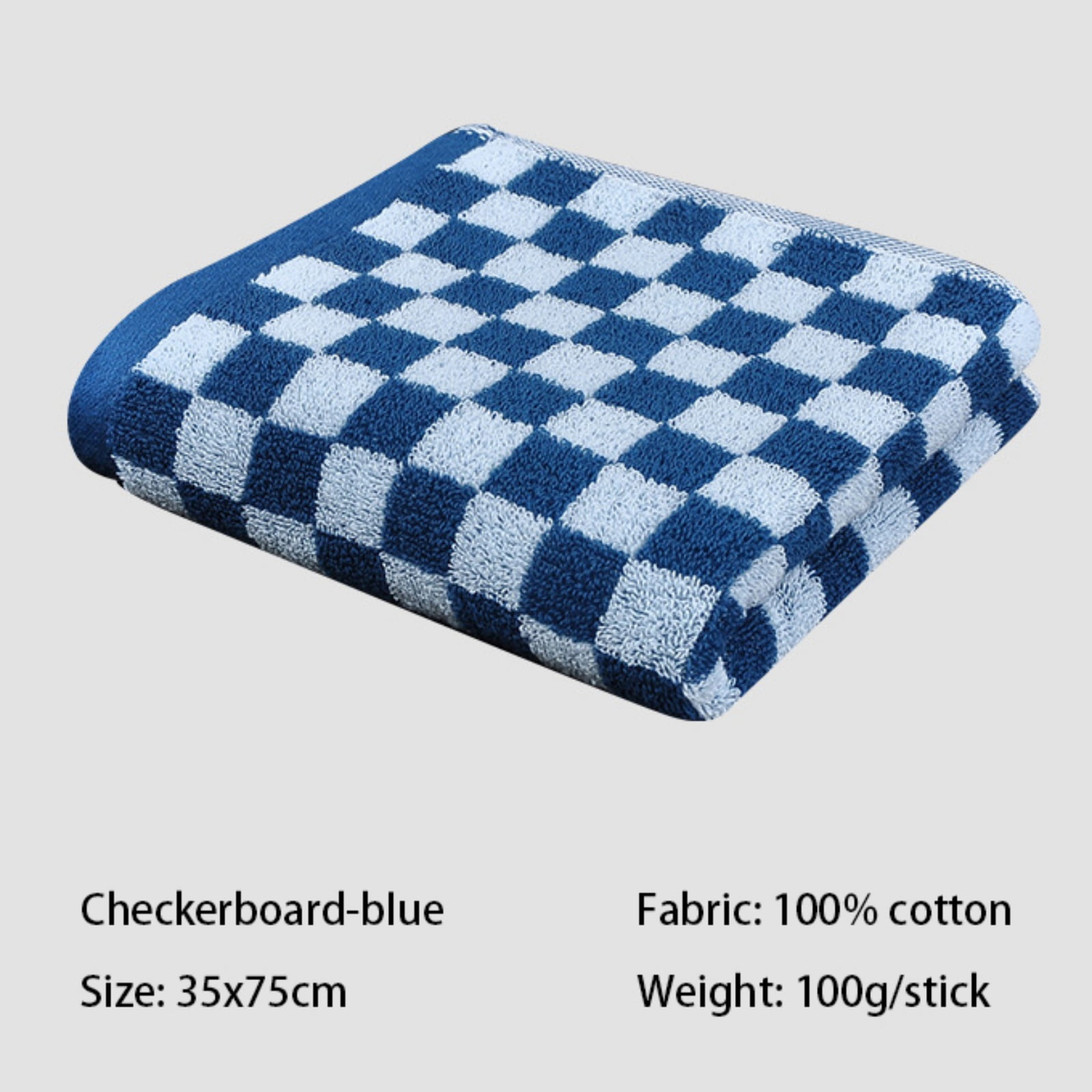Checkered Bath Towels for Bathroom, Shower Towels 30