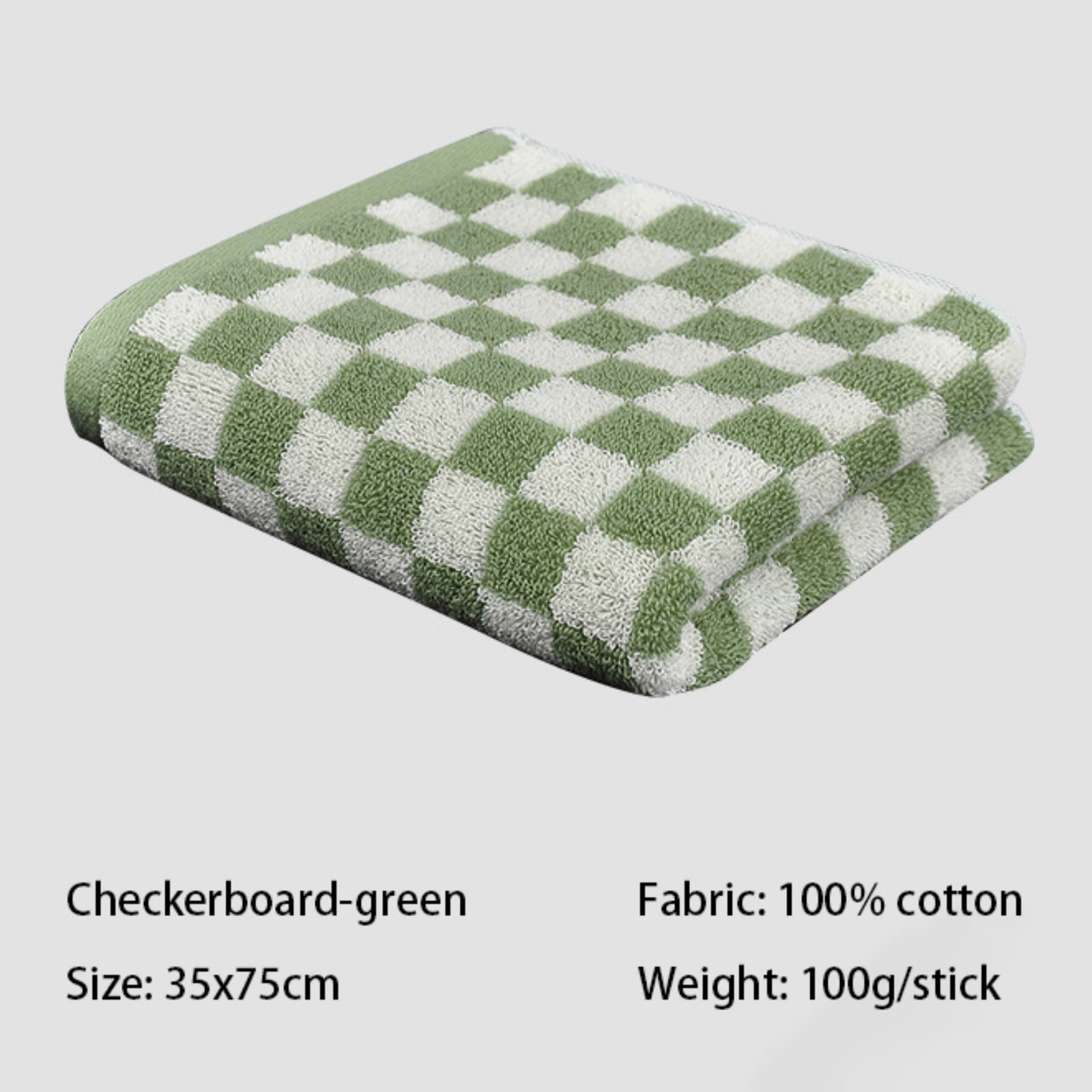 Checkered Bath Towels for Bathroom, Shower Towels 30