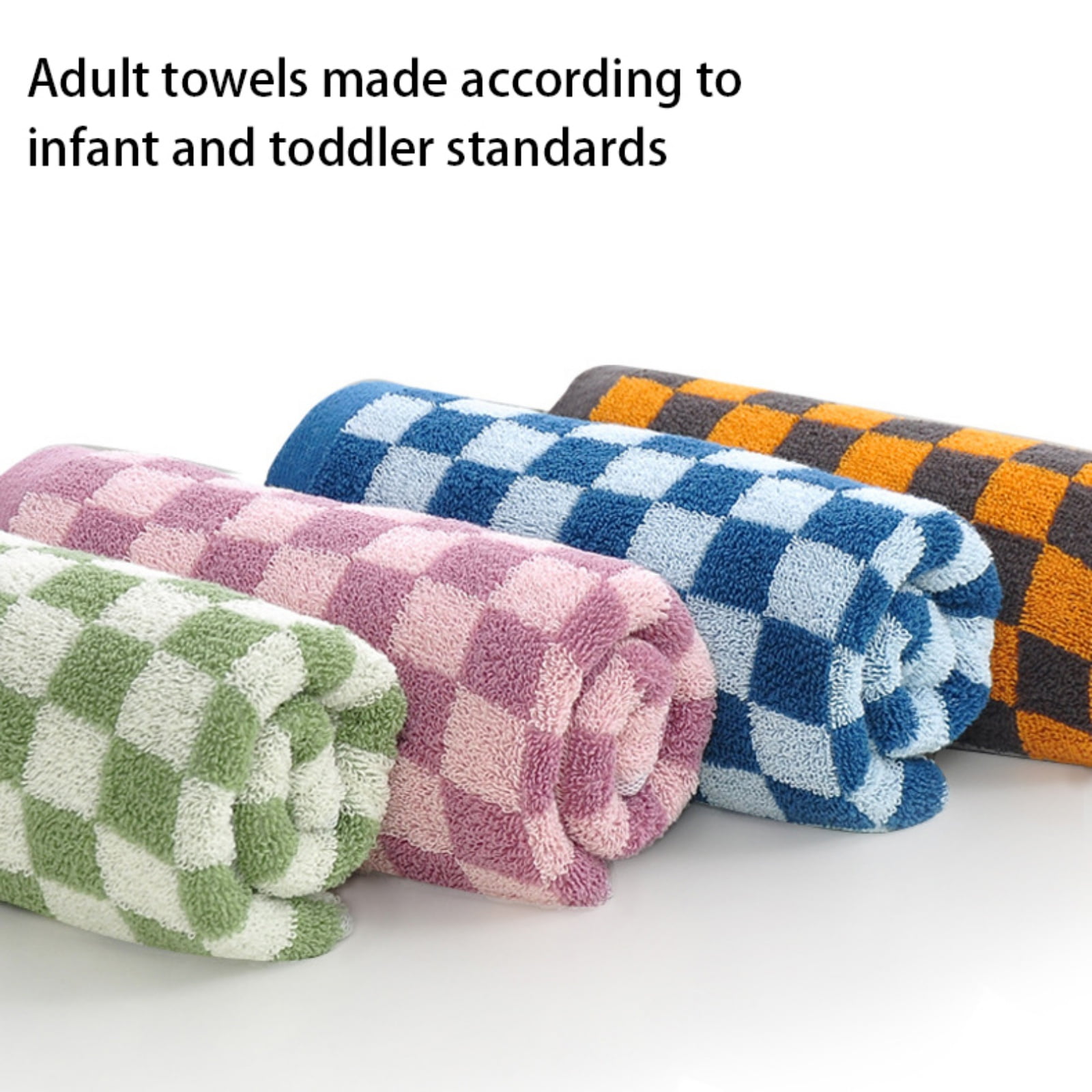 Checkered Bath Towels for Bathroom, Shower Towels 30
