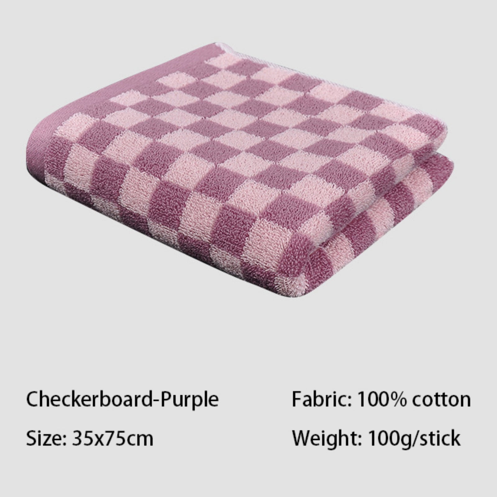 Checkered Bath Towels for Bathroom, Shower Towels 30