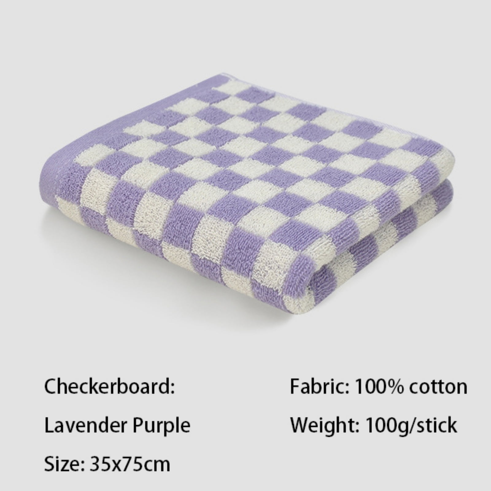 Checkered Bath Towels for Bathroom, Shower Towels 30