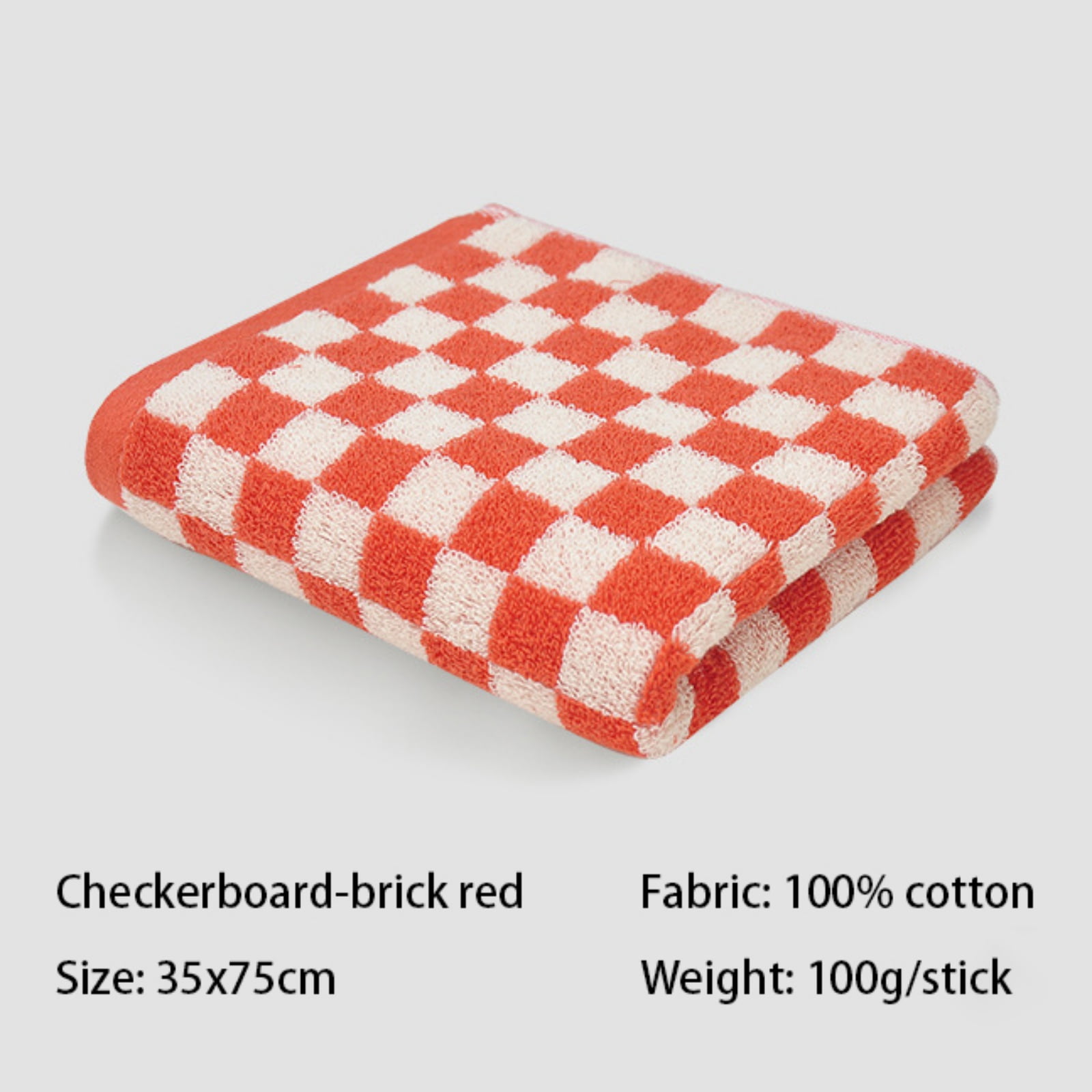 Checkered Bath Towels for Bathroom, Shower Towels 30