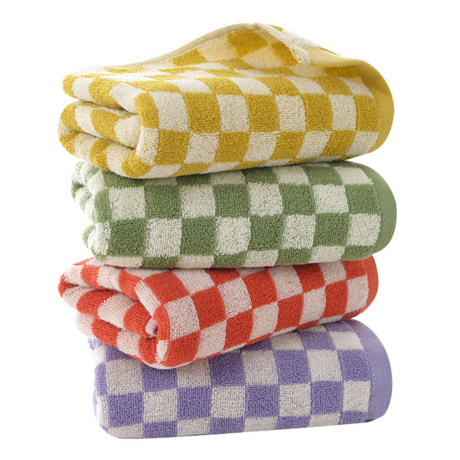 Checkered Bath Towels for Bathroom, Shower Towels 30
