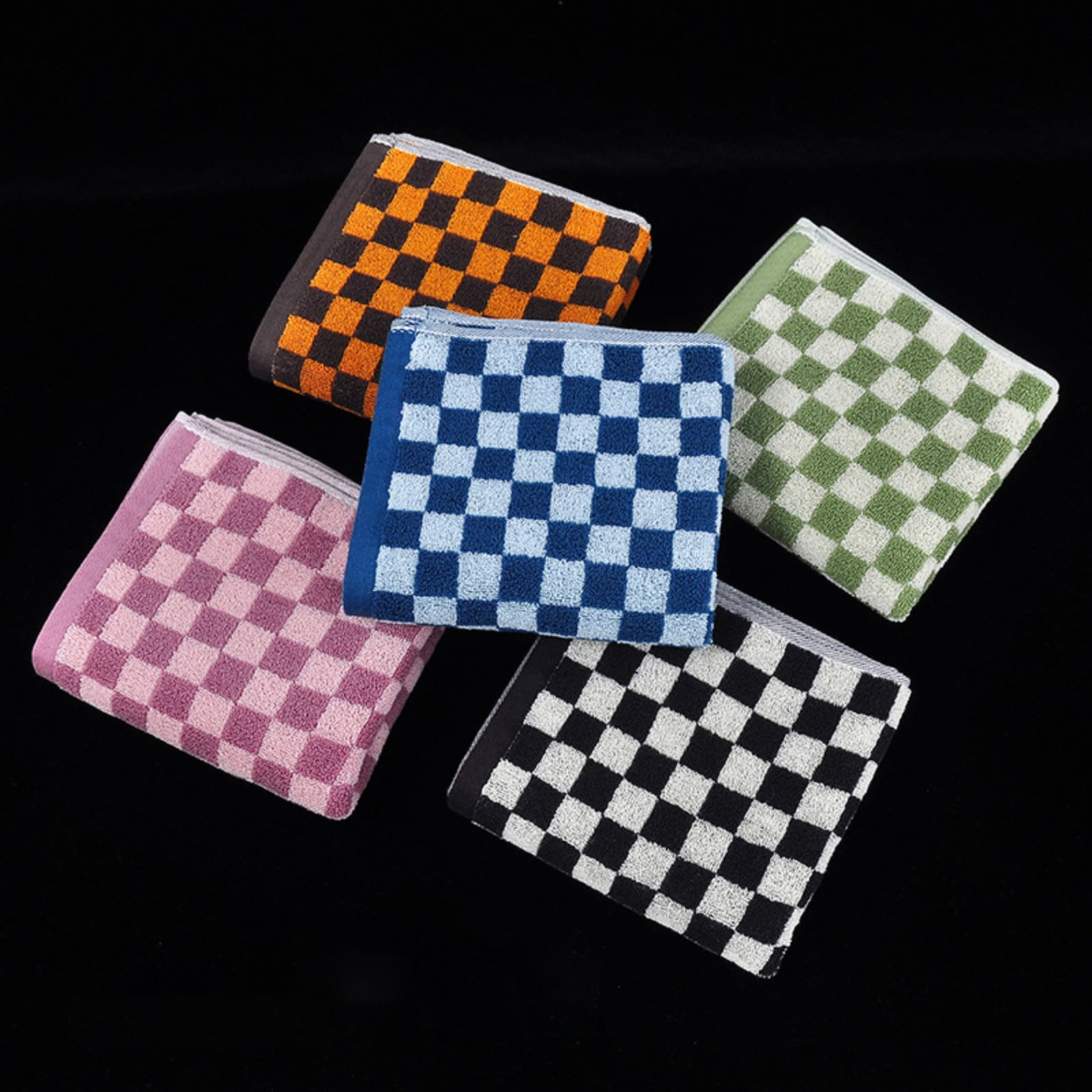 Checkered Bath Towels for Bathroom, Shower Towels 30