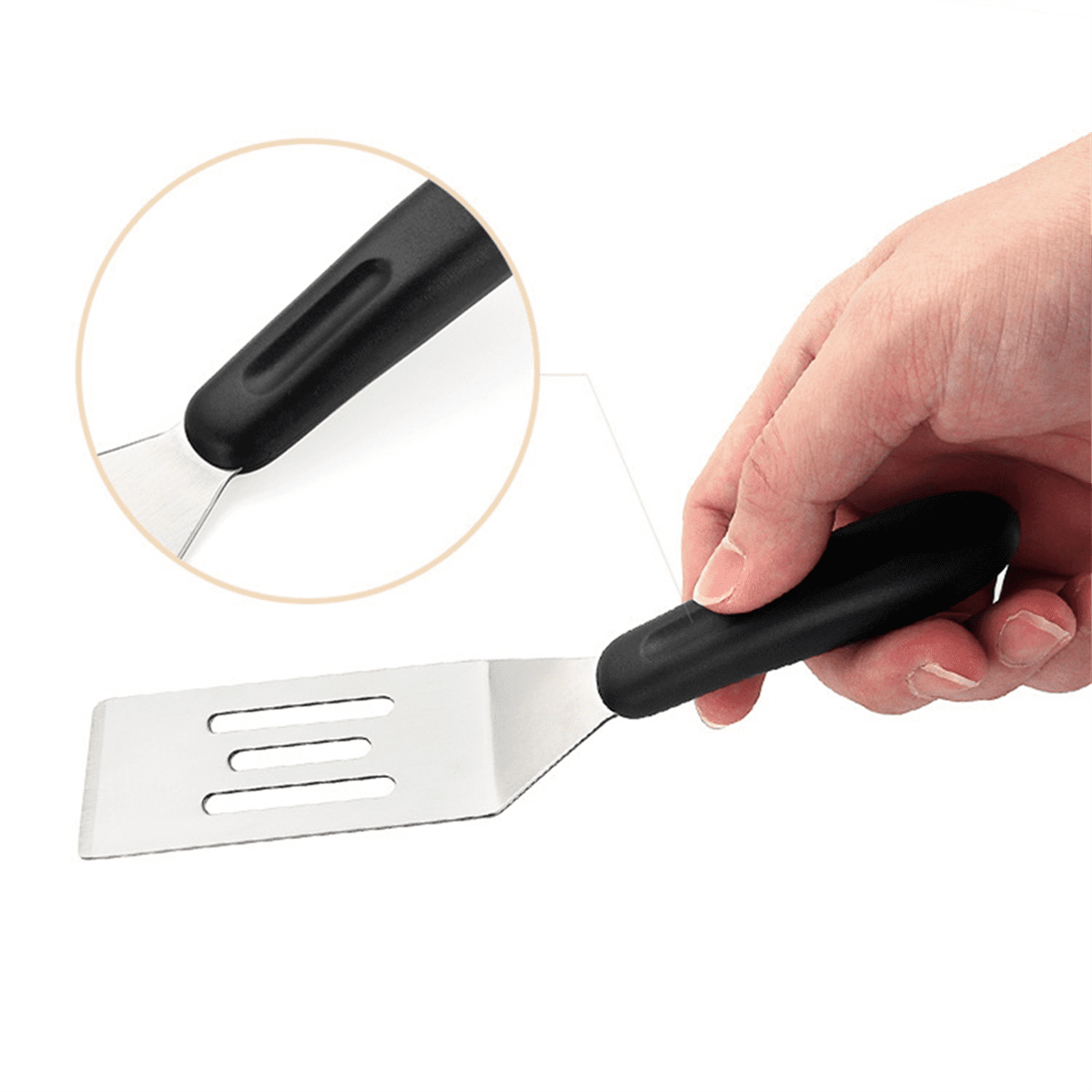 Small Spatula 2 PCS, Mini Serving Spatula for Kitchen Use, Metal Spatula for Serving and Turning, Perfect for Pancakes - Image 2