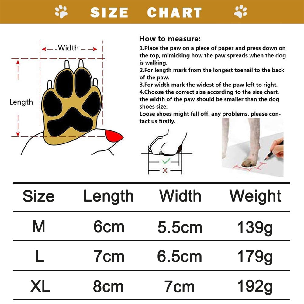 Dog Boots for Dogs Non-Slip, Waterproof Dog Booties for Outdoor, Dog Shoes for Medium to Large Dogs with Rugged Sole M Blue - Image 3