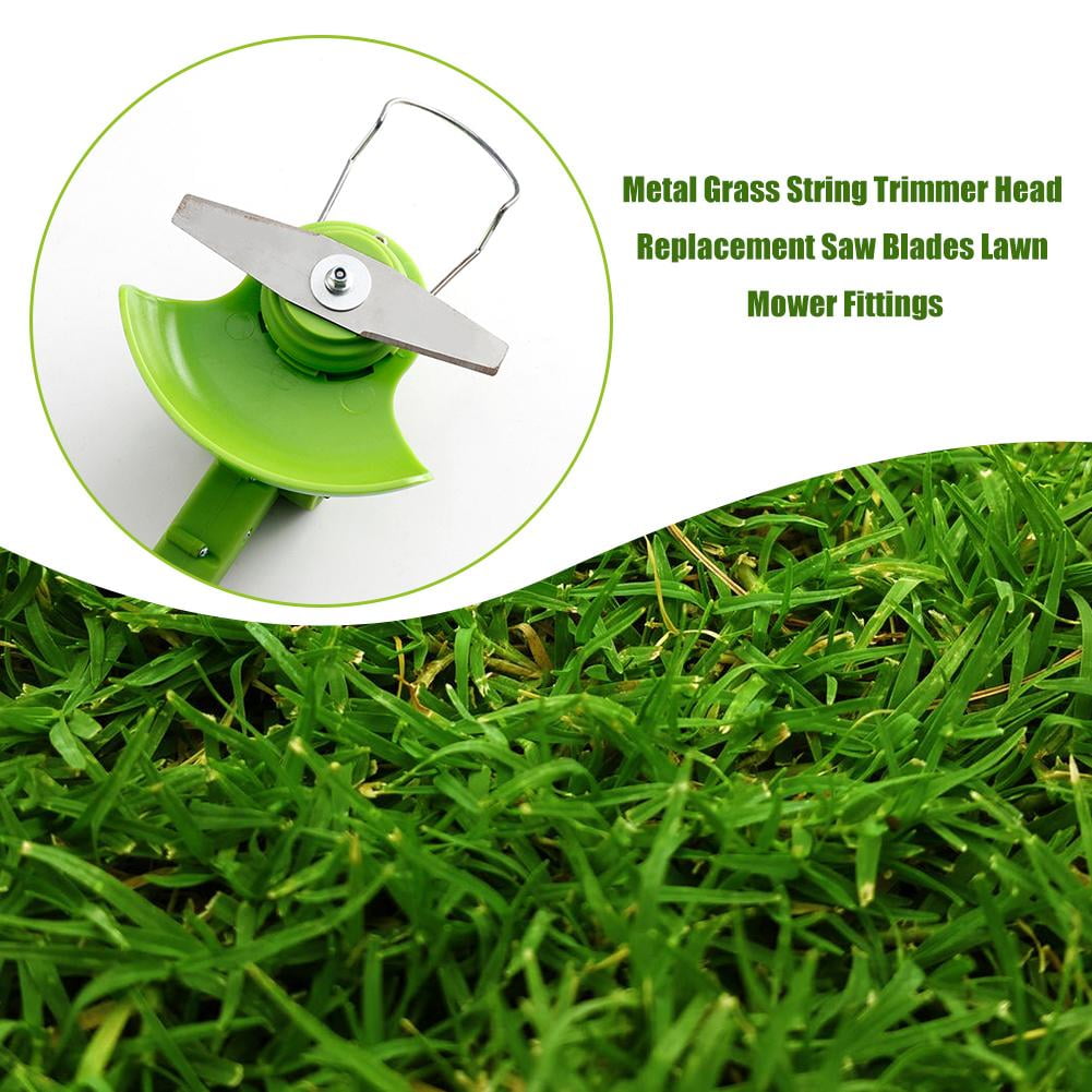 FunnyBeans 5 PCS Weed Wacker Eater Metal Blades, Universal Grass String Trimmer attachments Silver - Image 2