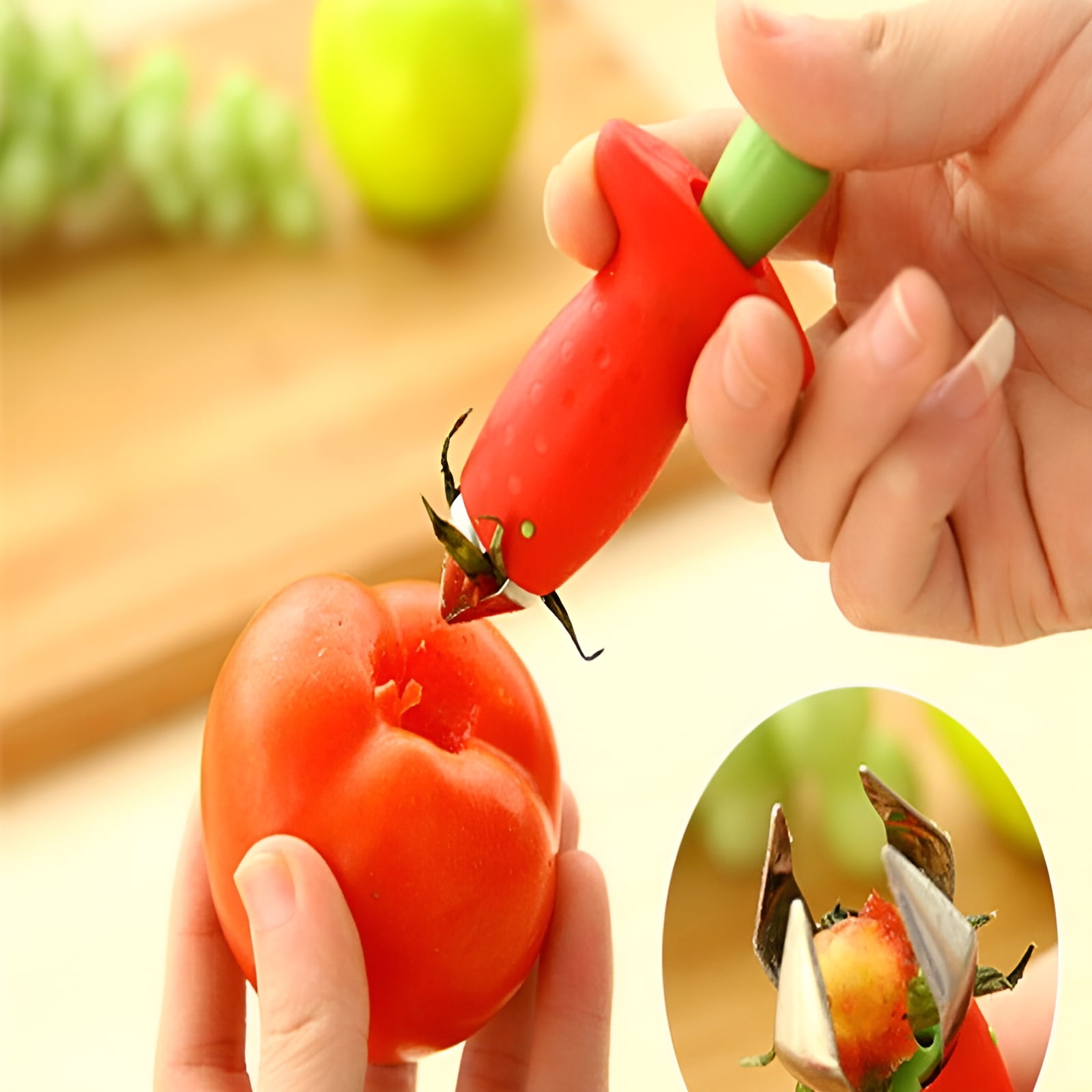 Strawberry Stem Removal Huller Slicer Tool Removing Tomato Persimmon Cherry - Image 5