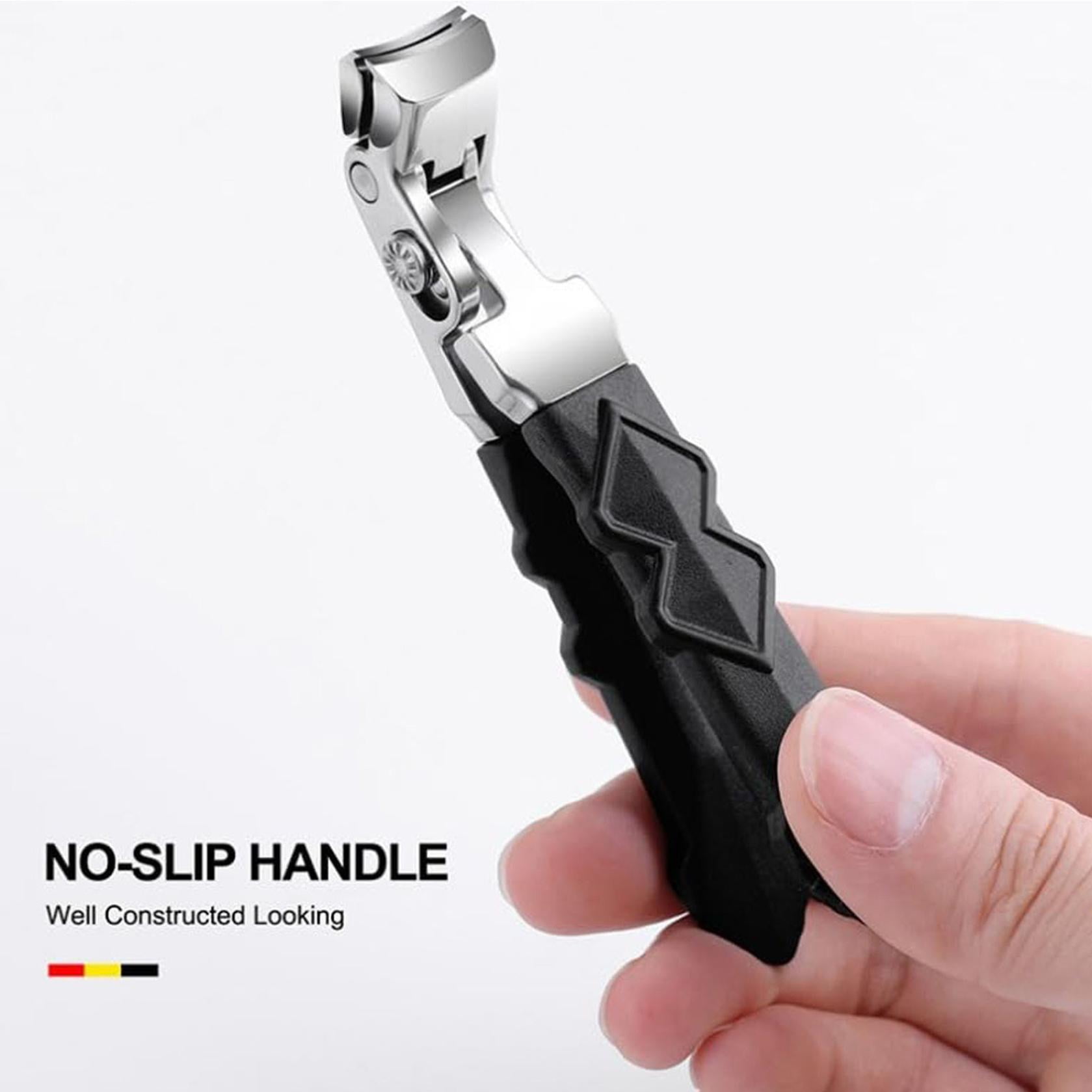 Nail Clippers, Long Handle Ergonomic Angled Head Senior Toenail Clipper, Toe Nail Clippers for Thick Nails, Ultra Sharp Stainless Nail Clipper with Catcher for Men Women 1 Nail Clipper + Nail File + Container Bag - Image 8