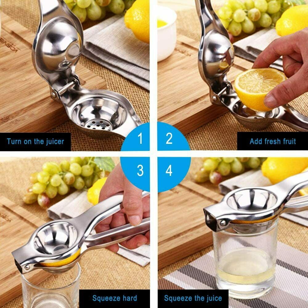 Lemon Squeezer Juicer Stainless Steel Orange Fruit Hand Press Manual Squeezer Juicer - Image 5