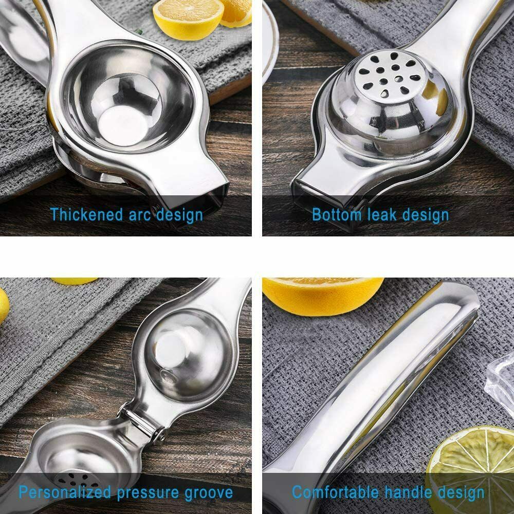 Lemon Squeezer Juicer Stainless Steel Orange Fruit Hand Press Manual Squeezer Juicer - Image 6