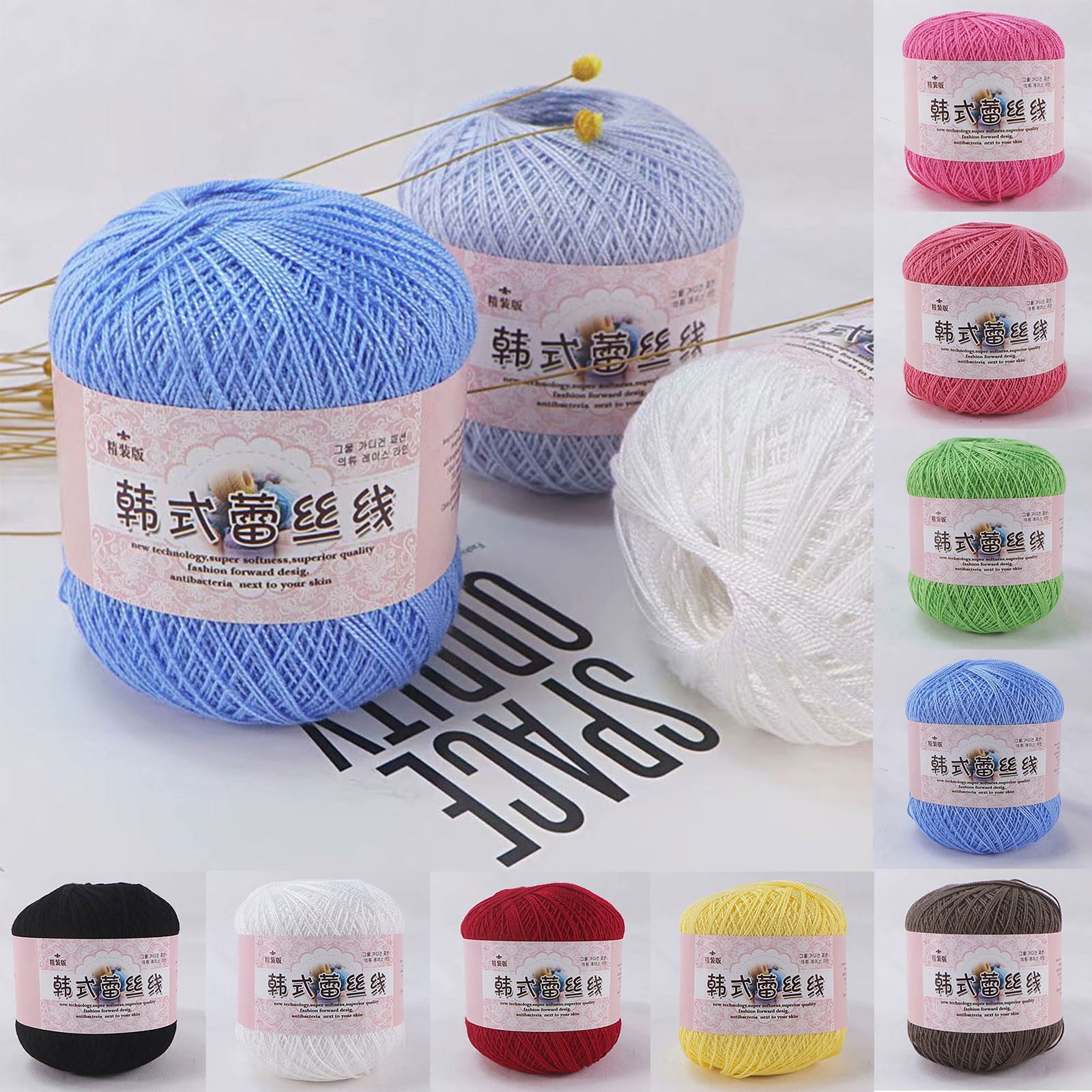 Under $1 Tyidzon Fashion Crochet Thread Cotton Knitting Yarn Thread Balls Knitting Thread Yarn for Crocheting H - Image 7