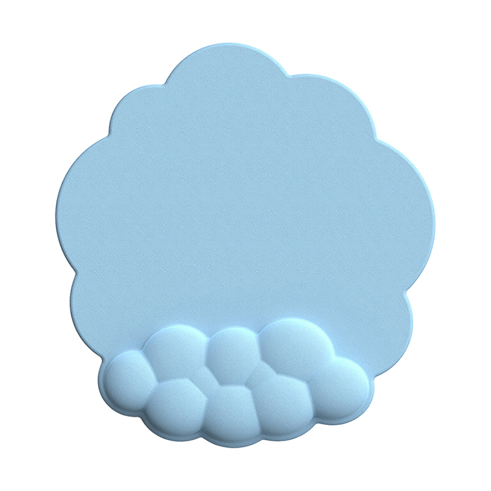 GHSOHS Ergonomic Mouse Pad with Wrist Support Cute Cloud Shape Wrist Pad Memory Cotton Keyboard Hand Rest Non Slip Wrist Pad Non-Slip Mousepad for Computer Laptop L - Image 1