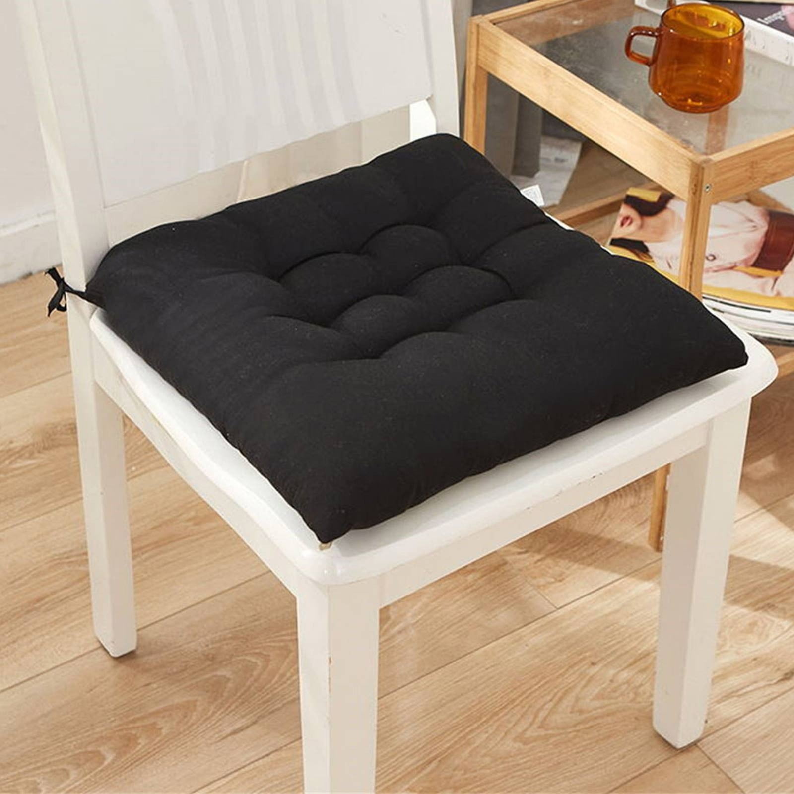 Tyidzon Chair Cushions Non-Slip Rocking Chair Cushion with Ties for Living Room Kitchen, Indoor Seat Cushion, 15X15 Inches D - Image 1