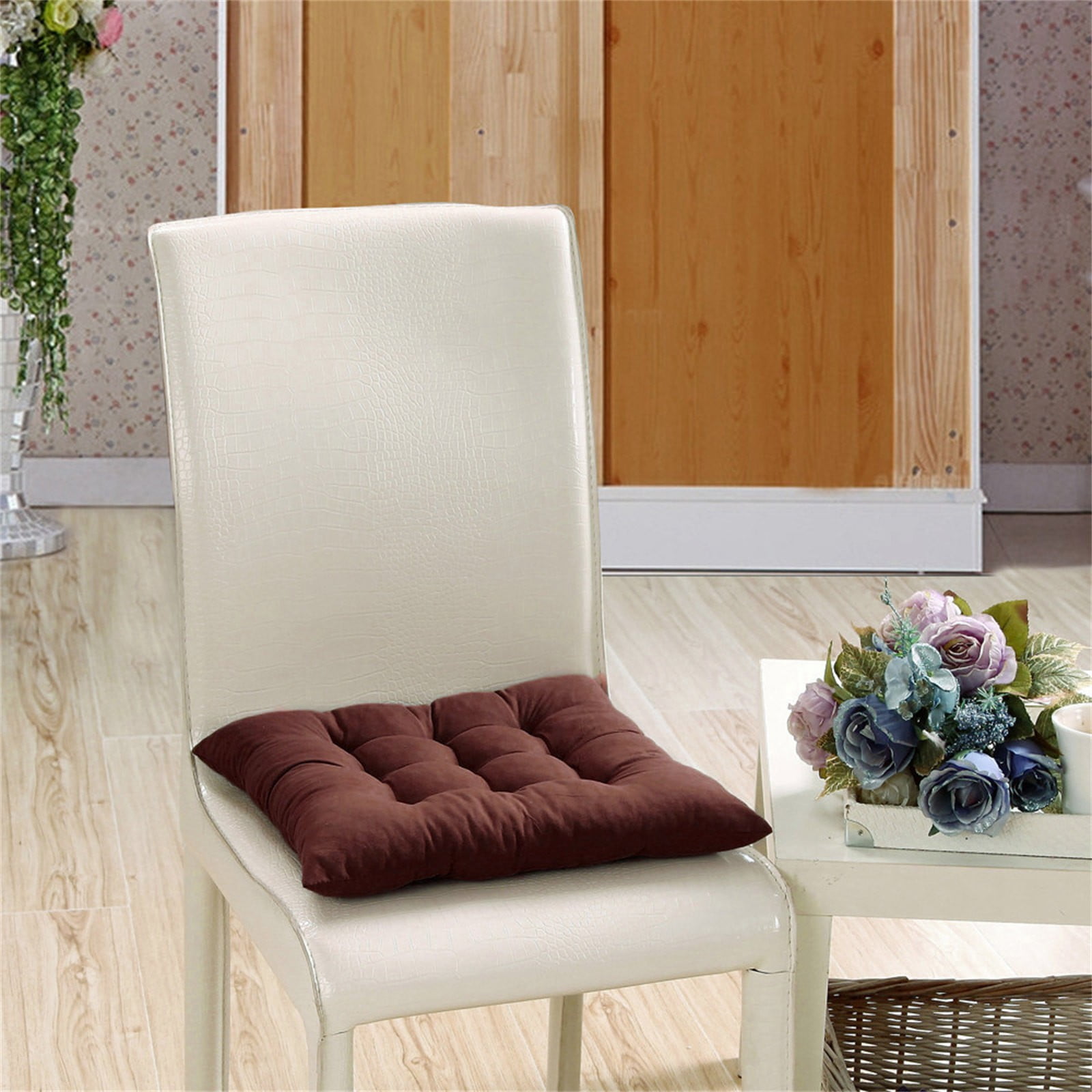 Tyidzon Chair Cushions Non-Slip Rocking Chair Cushion with Ties for Living Room Kitchen, Indoor Seat Cushion, 15X15 Inches F - Image 1
