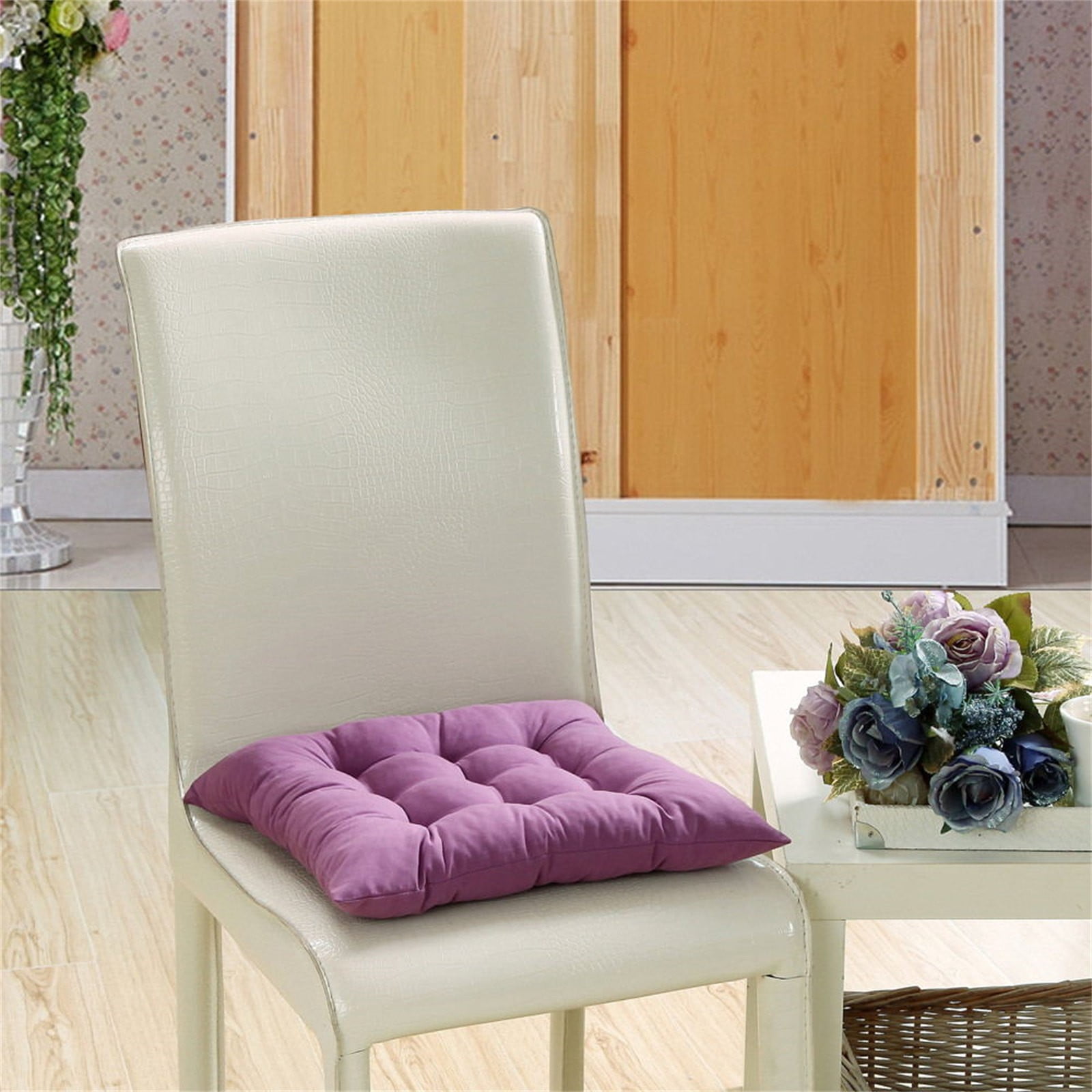 Tyidzon Chair Cushions Non-Slip Rocking Chair Cushion with Ties for Living Room Kitchen, Indoor Seat Cushion, 15X15 Inches P - Image 1