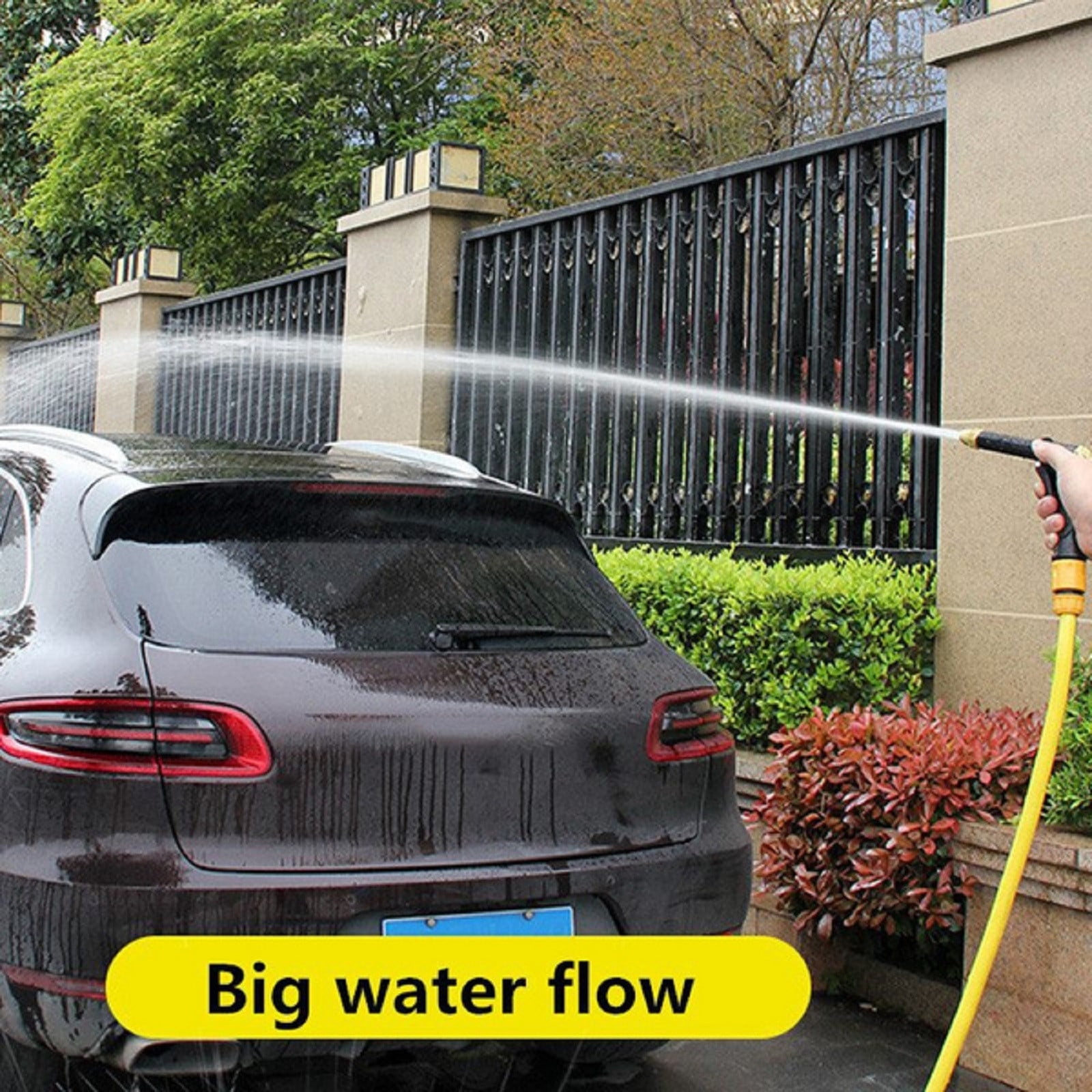 High Pressure Spray Water Gun Washing Garden Watering Hose Nozzle Sprinkler Car Cleaning Wash Tool Kits Auto Washer Black - Image 4