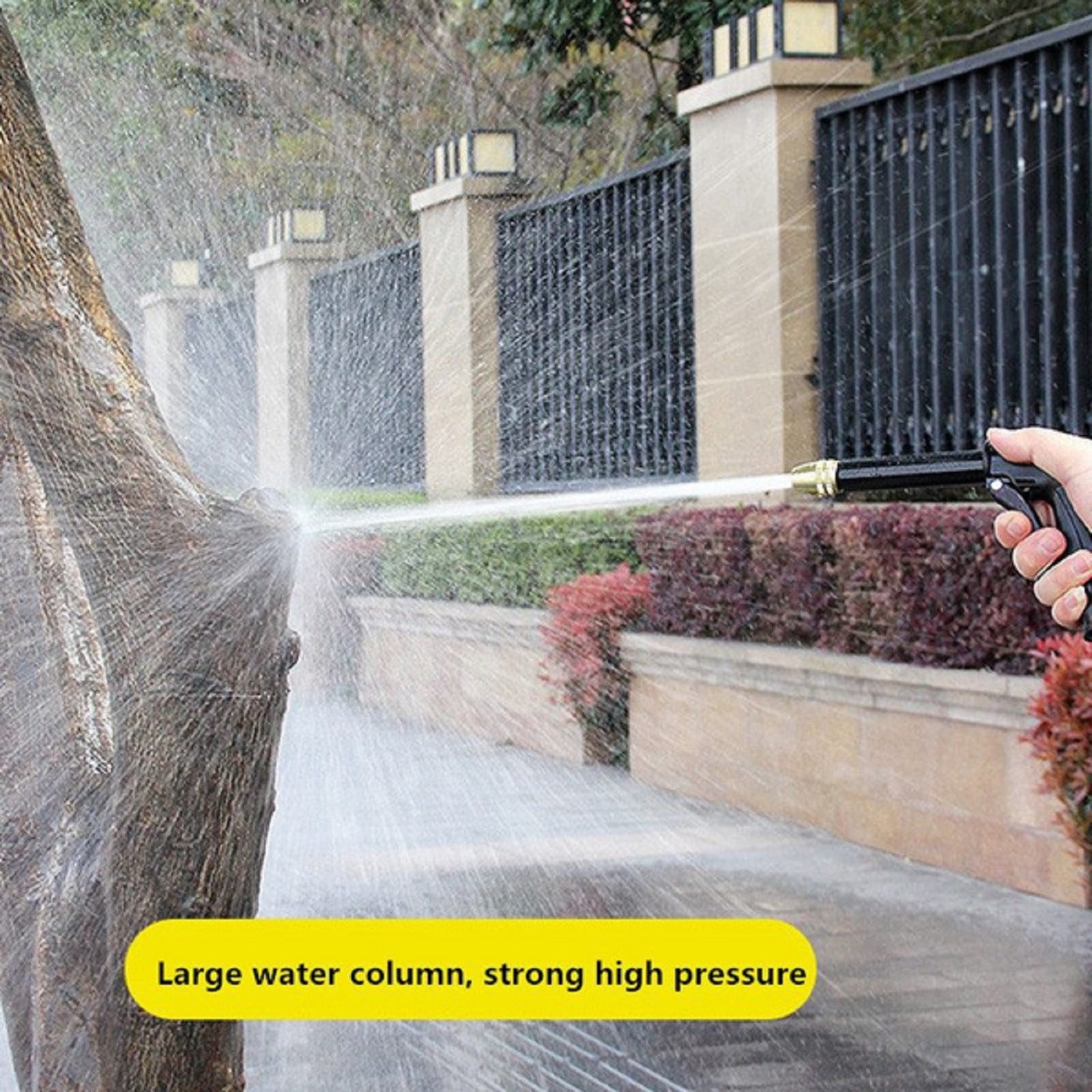 High Pressure Spray Water Gun Washing Garden Watering Hose Nozzle Sprinkler Car Cleaning Wash Tool Kits Auto Washer Black - Image 5
