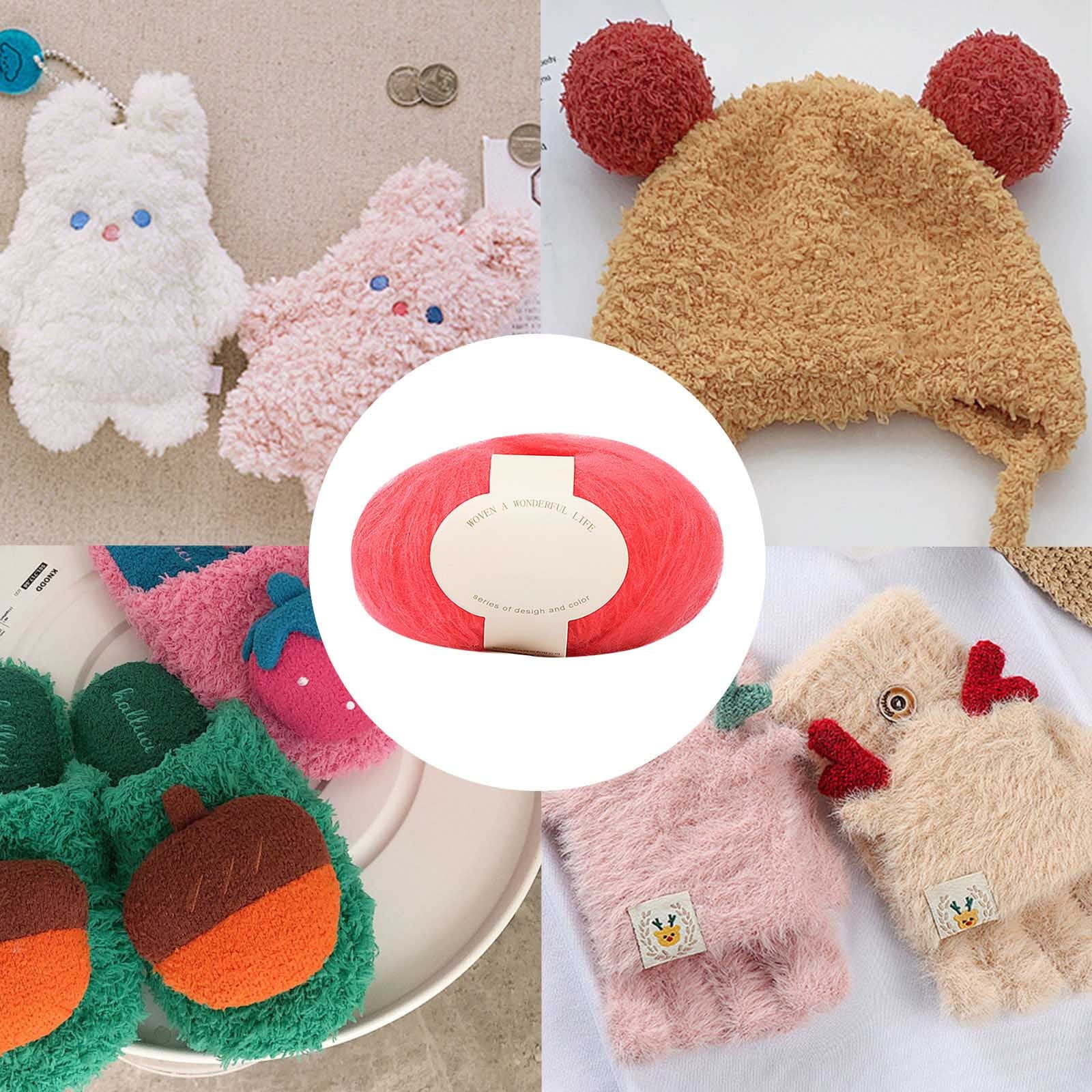 Clearance! Boovnll Mohair Yarn, Soft Yarn for Crocheting, Hand Knitting Hats, Sweater, Scarves, Crafts, Home Decorations, DIY Kids Toys, Yarn 10 - Image 2