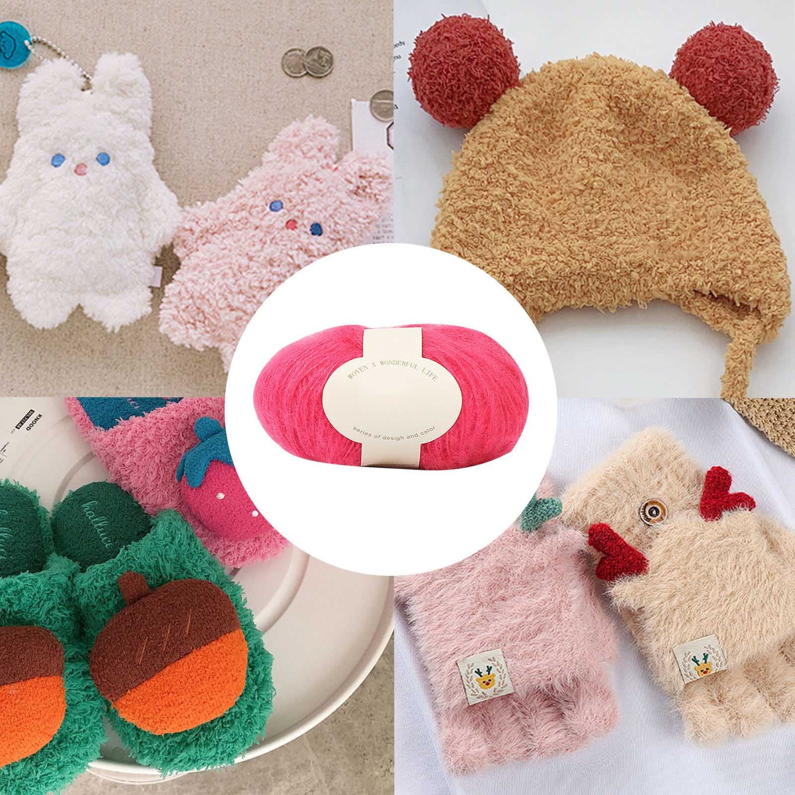 Clearance! Boovnll Mohair Yarn, Soft Yarn for Crocheting, Hand Knitting Hats, Sweater, Scarves, Crafts, Home Decorations, DIY Kids Toys, Yarn 11 - Image 2