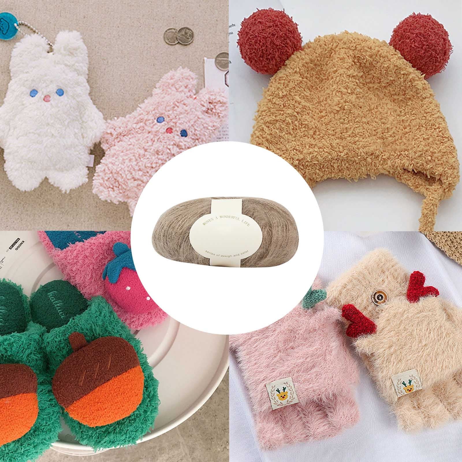 Clearance! Boovnll Mohair Yarn, Soft Yarn for Crocheting, Hand Knitting Hats, Sweater, Scarves, Crafts, Home Decorations, DIY Kids Toys, Yarn 18 - Image 5
