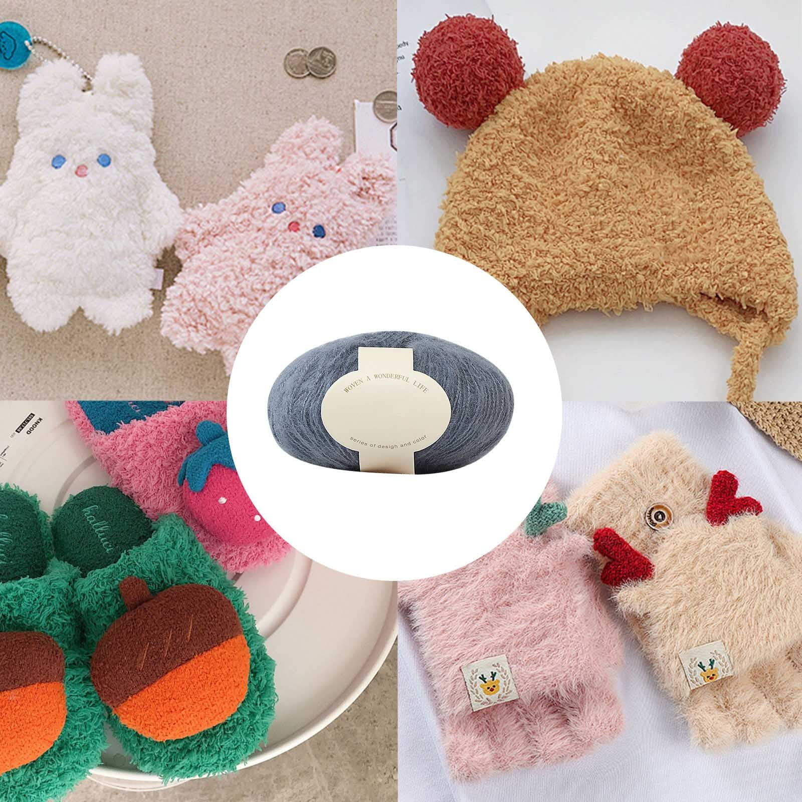 Clearance! Boovnll Mohair Yarn, Soft Yarn for Crocheting, Hand Knitting Hats, Sweater, Scarves, Crafts, Home Decorations, DIY Kids Toys, Yarn 20 - Image 5