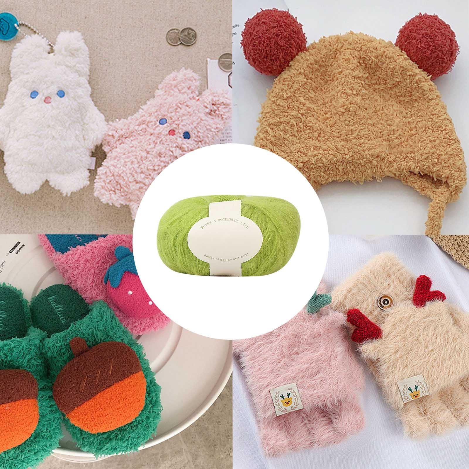 Clearance! Boovnll Mohair Yarn, Soft Yarn for Crocheting, Hand Knitting Hats, Sweater, Scarves, Crafts, Home Decorations, DIY Kids Toys, Yarn 24 - Image 5