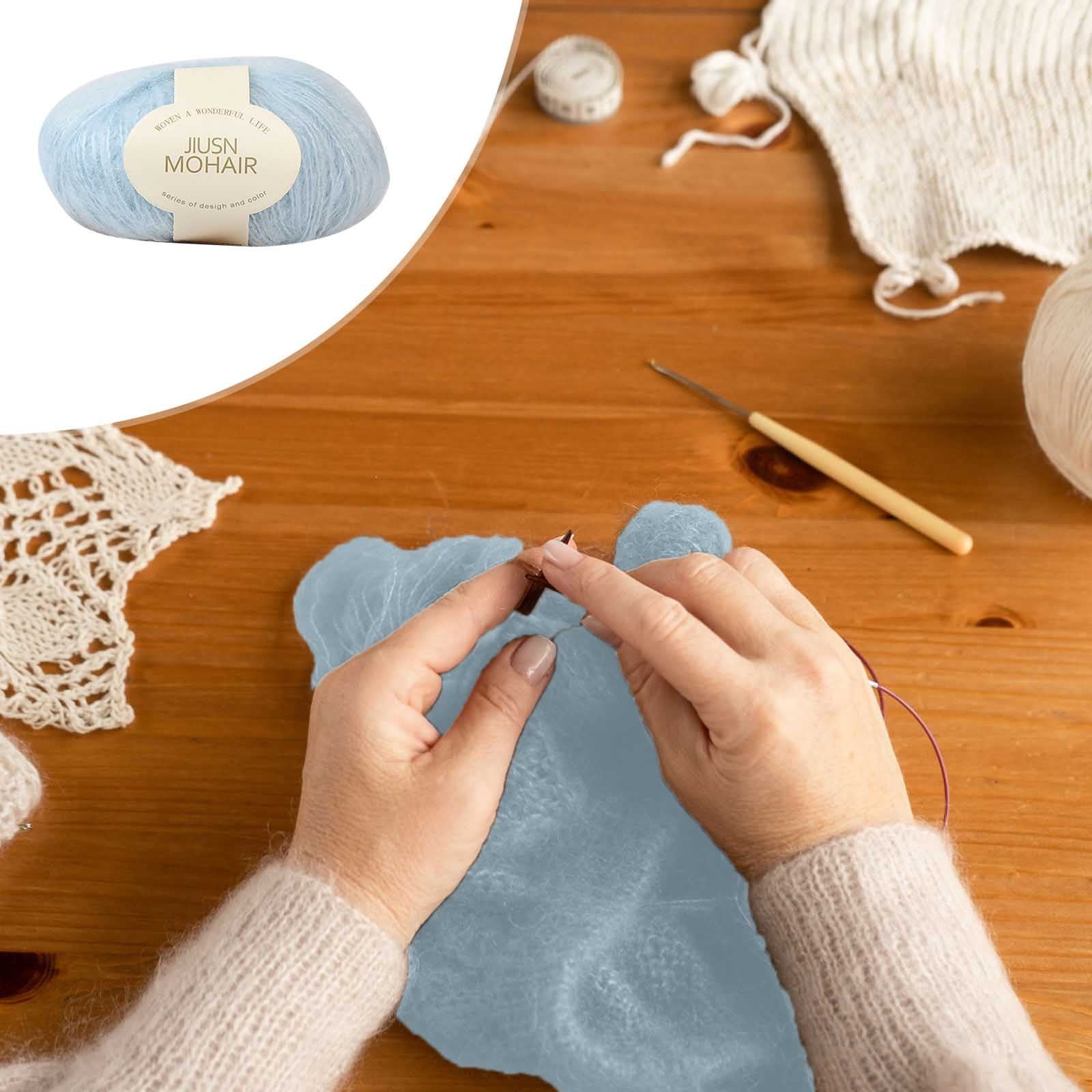 Clearance! Boovnll Mohair Yarn, Soft Yarn for Crocheting, Hand Knitting Hats, Sweater, Scarves, Crafts, Home Decorations, DIY Kids Toys, Yarn 28 - Image 3