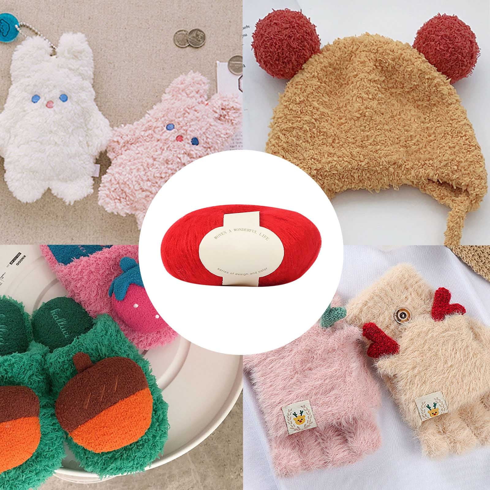 Clearance! Boovnll Mohair Yarn, Soft Yarn for Crocheting, Hand Knitting Hats, Sweater, Scarves, Crafts, Home Decorations, DIY Kids Toys, Yarn 29 - Image 6