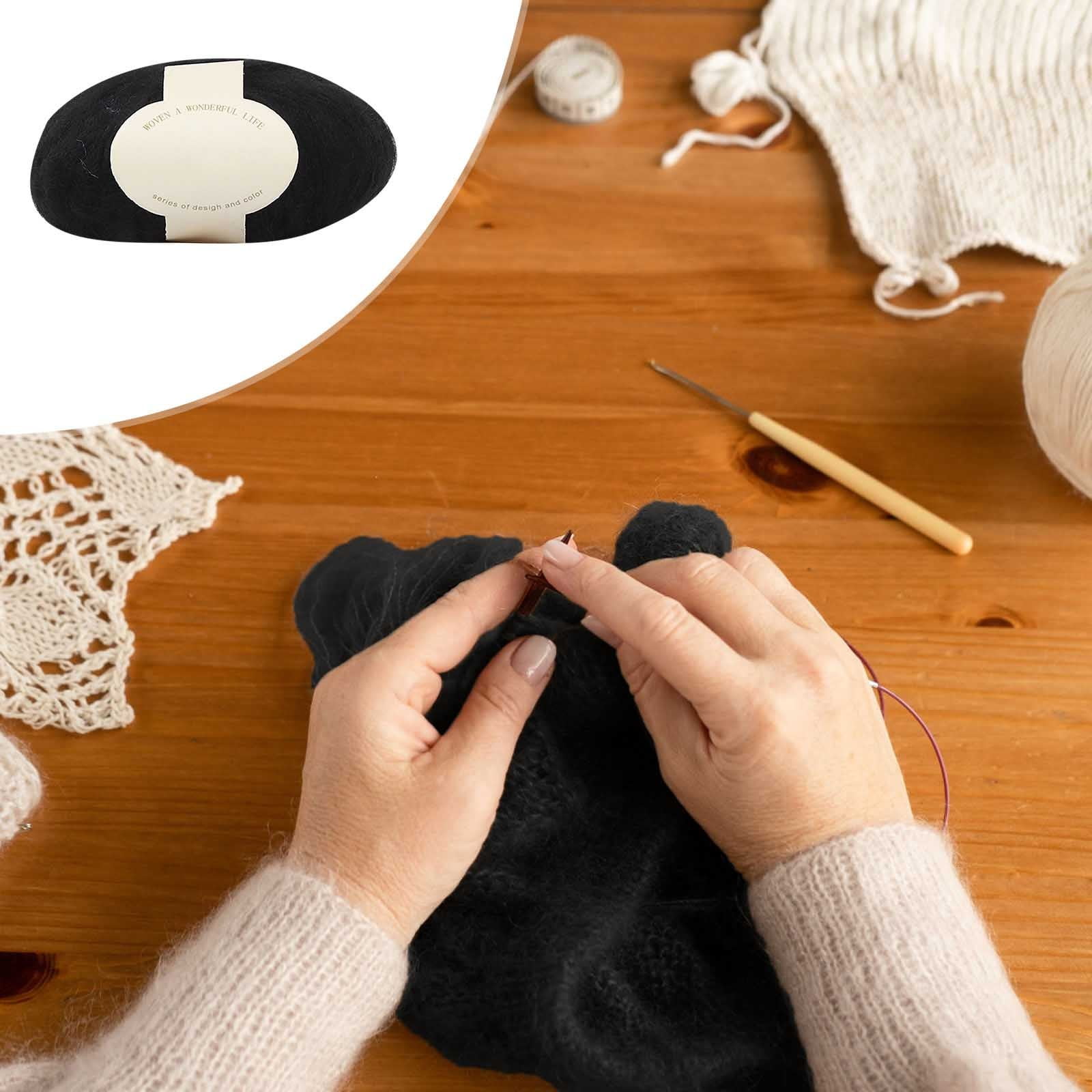 Clearance! Boovnll Mohair Yarn, Soft Yarn for Crocheting, Hand Knitting Hats, Sweater, Scarves, Crafts, Home Decorations, DIY Kids Toys, Yarn 31 - Image 3