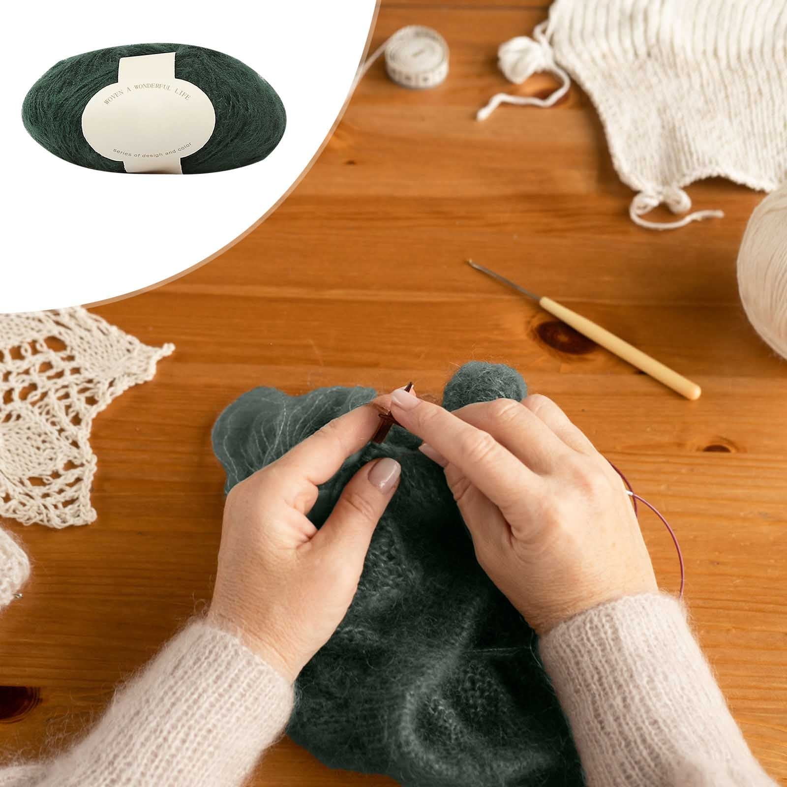Clearance! Boovnll Mohair Yarn, Soft Yarn for Crocheting, Hand Knitting Hats, Sweater, Scarves, Crafts, Home Decorations, DIY Kids Toys, Yarn 33 - Image 2