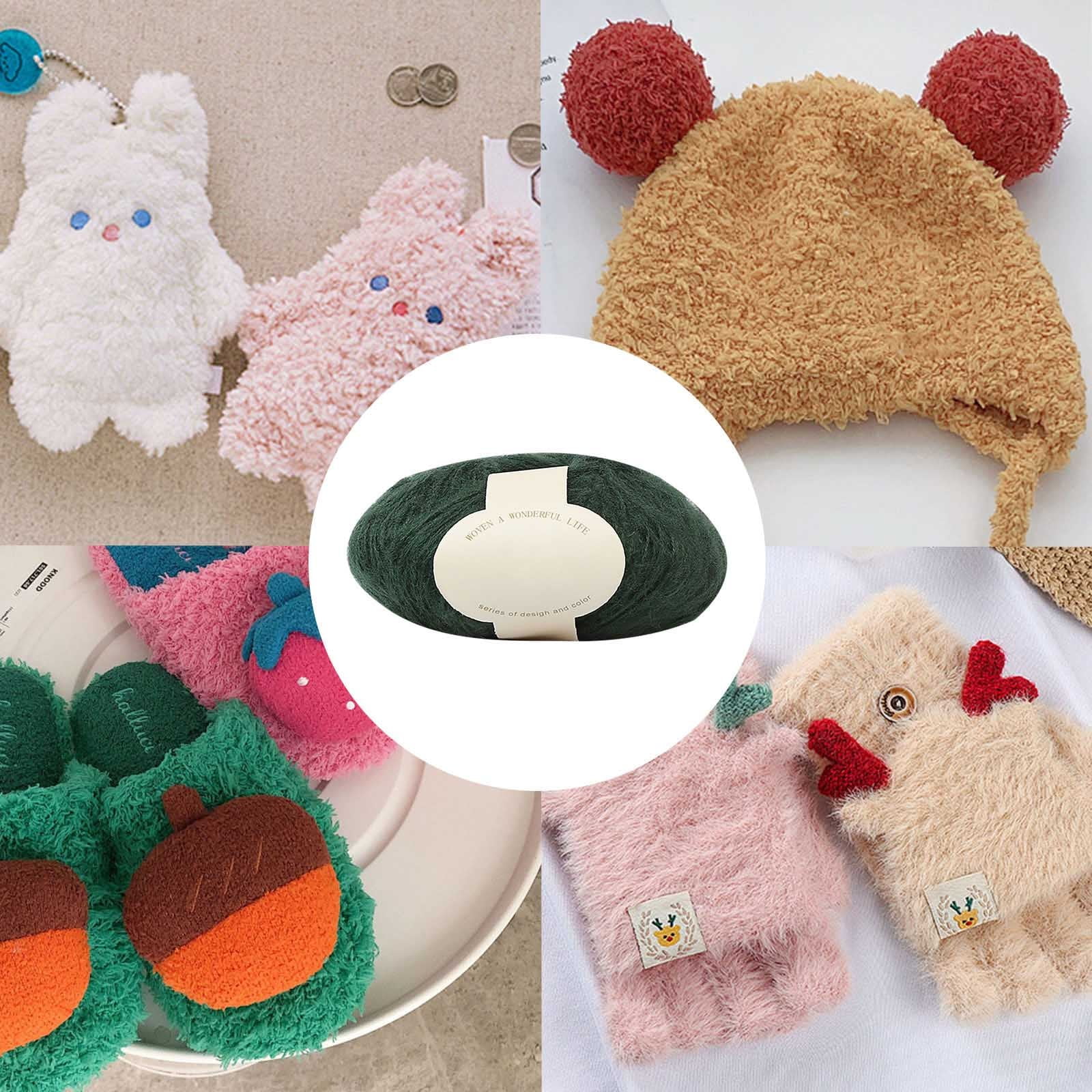 Clearance! Boovnll Mohair Yarn, Soft Yarn for Crocheting, Hand Knitting Hats, Sweater, Scarves, Crafts, Home Decorations, DIY Kids Toys, Yarn 33 - Image 3