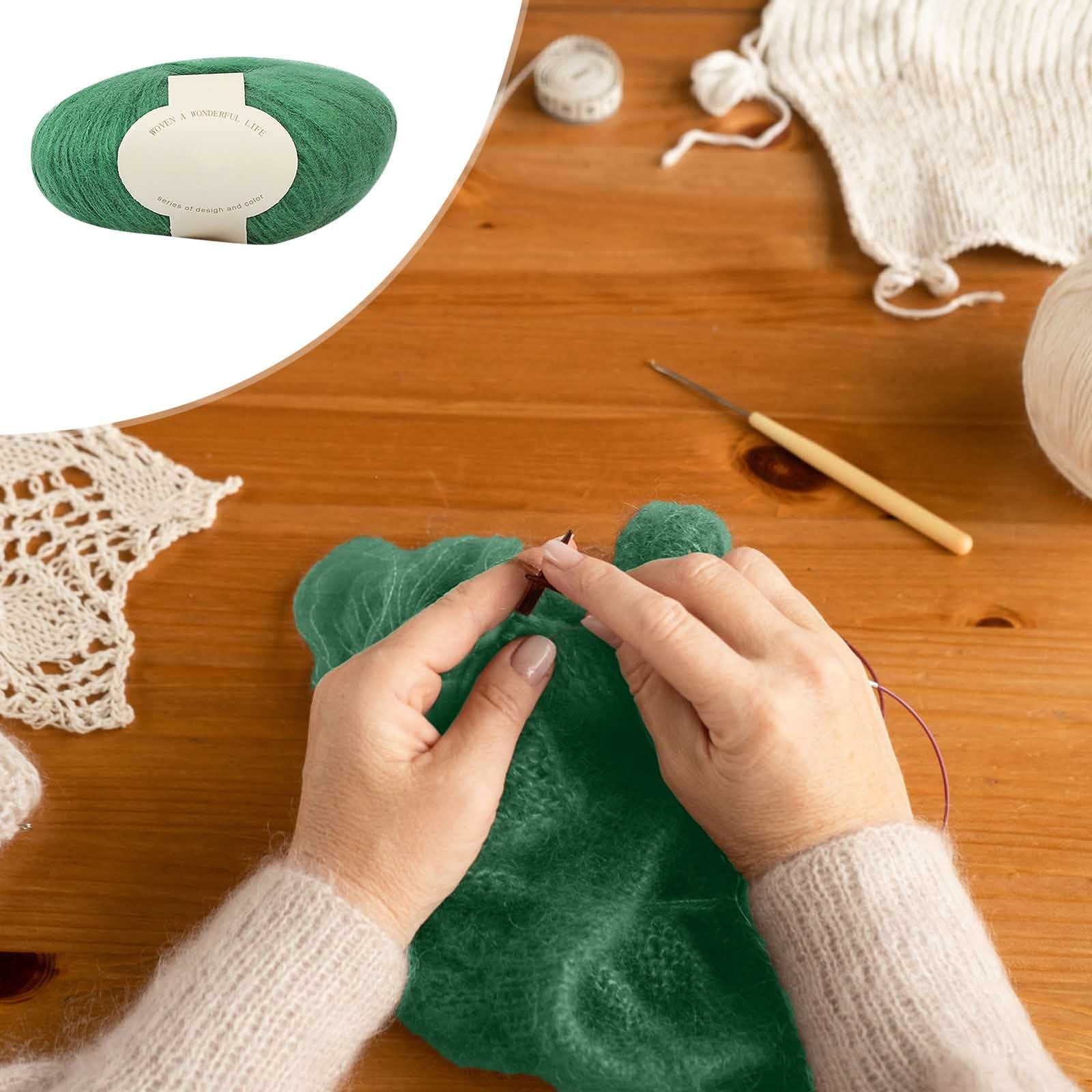 Clearance! Boovnll Mohair Yarn, Soft Yarn for Crocheting, Hand Knitting Hats, Sweater, Scarves, Crafts, Home Decorations, DIY Kids Toys, Yarn 34 - Image 6