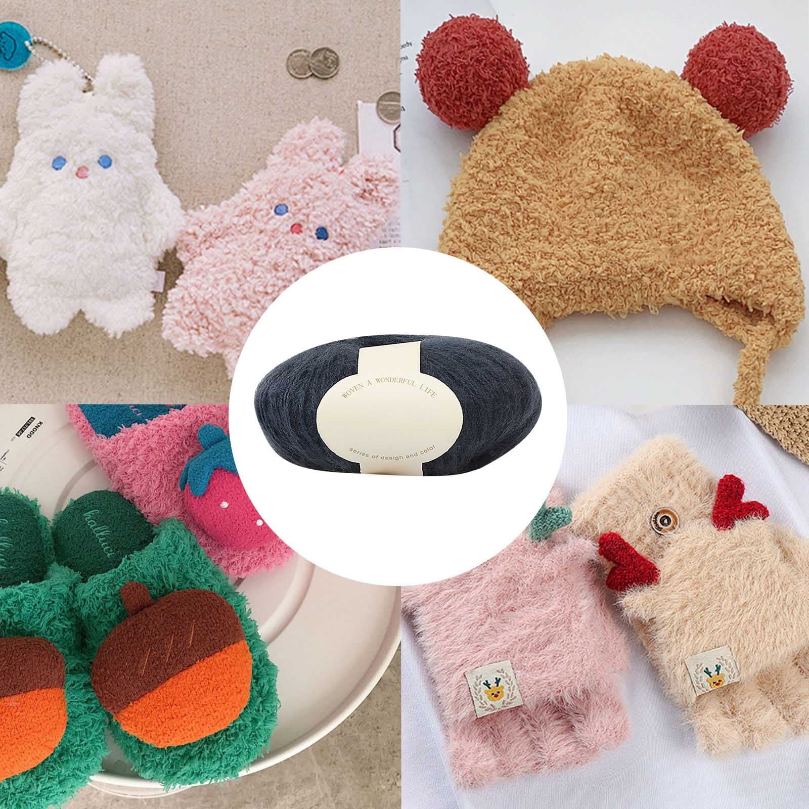 Clearance! Boovnll Mohair Yarn, Soft Yarn for Crocheting, Hand Knitting Hats, Sweater, Scarves, Crafts, Home Decorations, DIY Kids Toys, Yarn 35 - Image 3