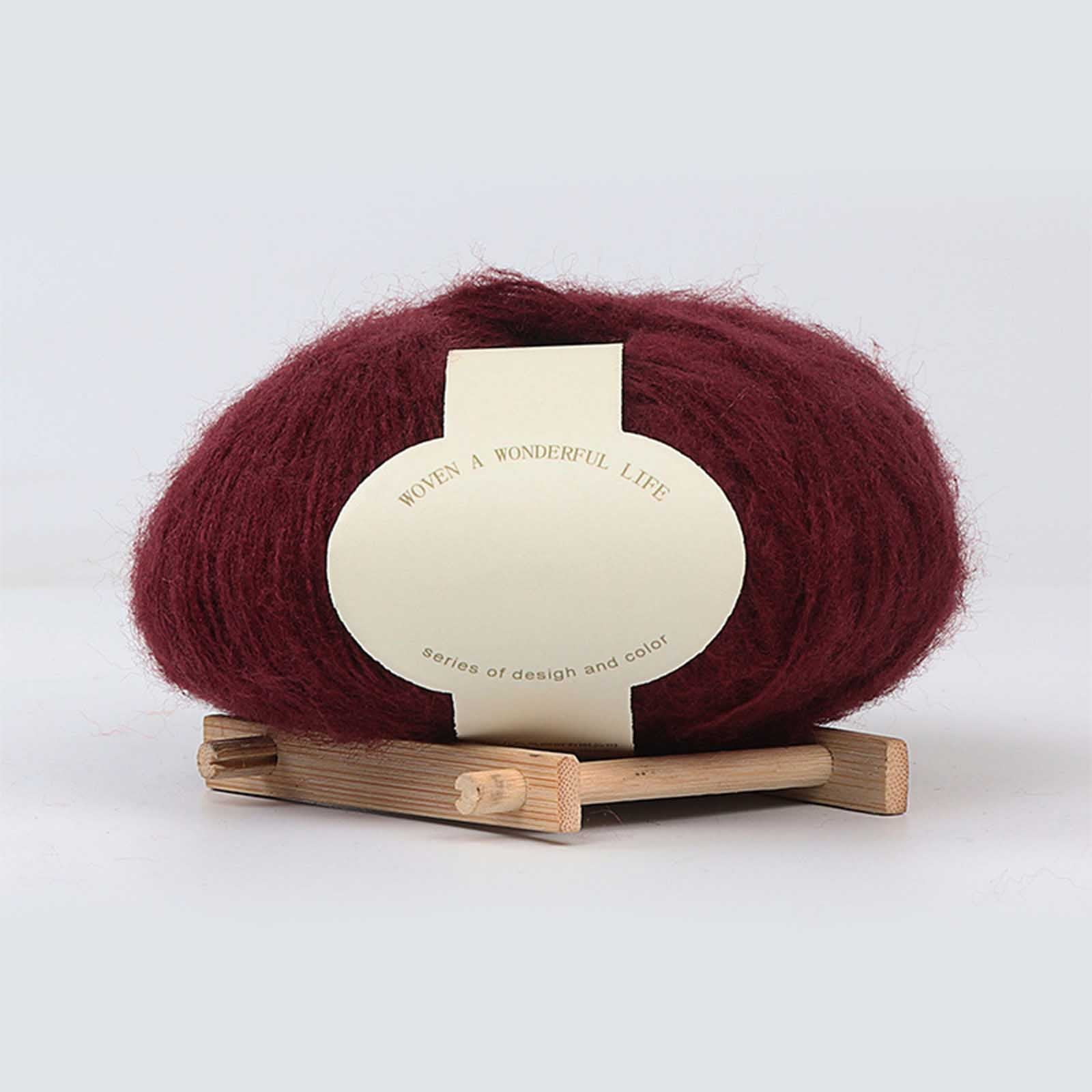 Clearance! Boovnll Mohair Yarn, Soft Yarn for Crocheting, Hand Knitting Hats, Sweater, Scarves, Crafts, Home Decorations, DIY Kids Toys, Yarn 37 - Image 4