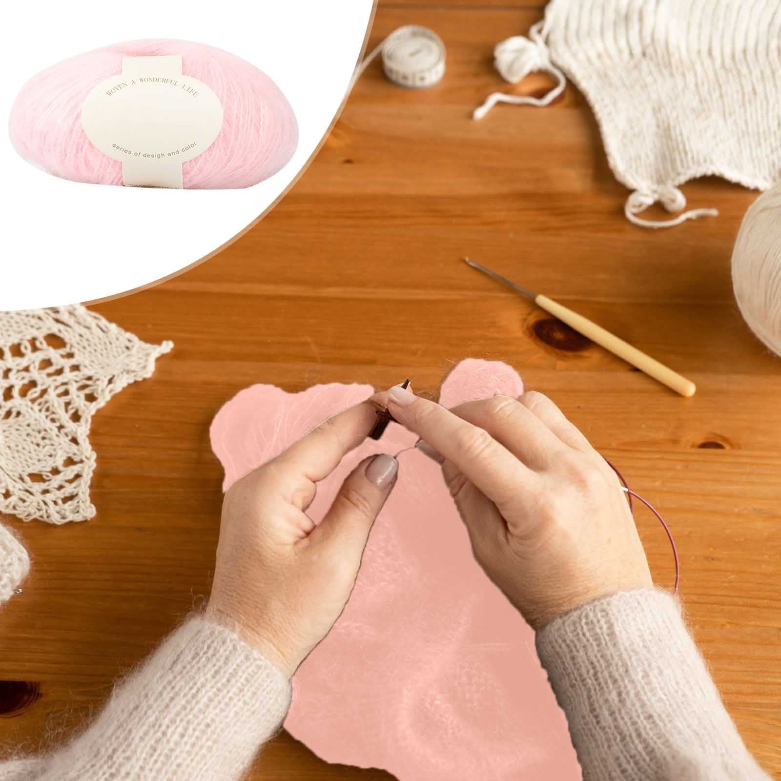 Clearance! Boovnll Mohair Yarn, Soft Yarn for Crocheting, Hand Knitting Hats, Sweater, Scarves, Crafts, Home Decorations, DIY Kids Toys, Yarn 4 - Image 2