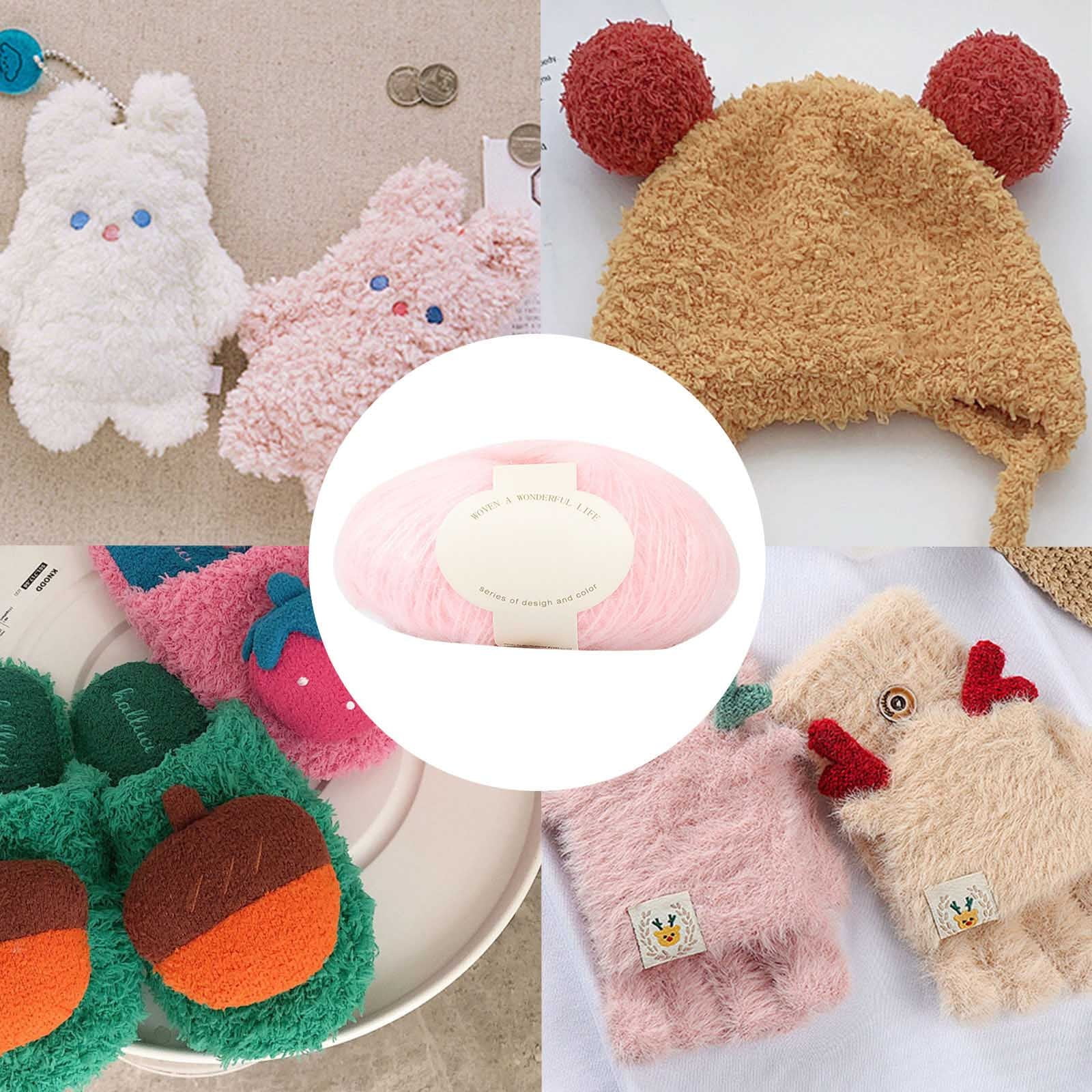 Clearance! Boovnll Mohair Yarn, Soft Yarn for Crocheting, Hand Knitting Hats, Sweater, Scarves, Crafts, Home Decorations, DIY Kids Toys, Yarn 4 - Image 3