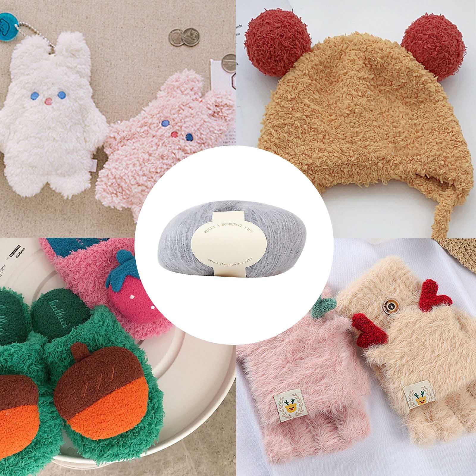 Clearance! Boovnll Mohair Yarn, Soft Yarn for Crocheting, Hand Knitting Hats, Sweater, Scarves, Crafts, Home Decorations, DIY Kids Toys, Yarn Clearance - Image 5