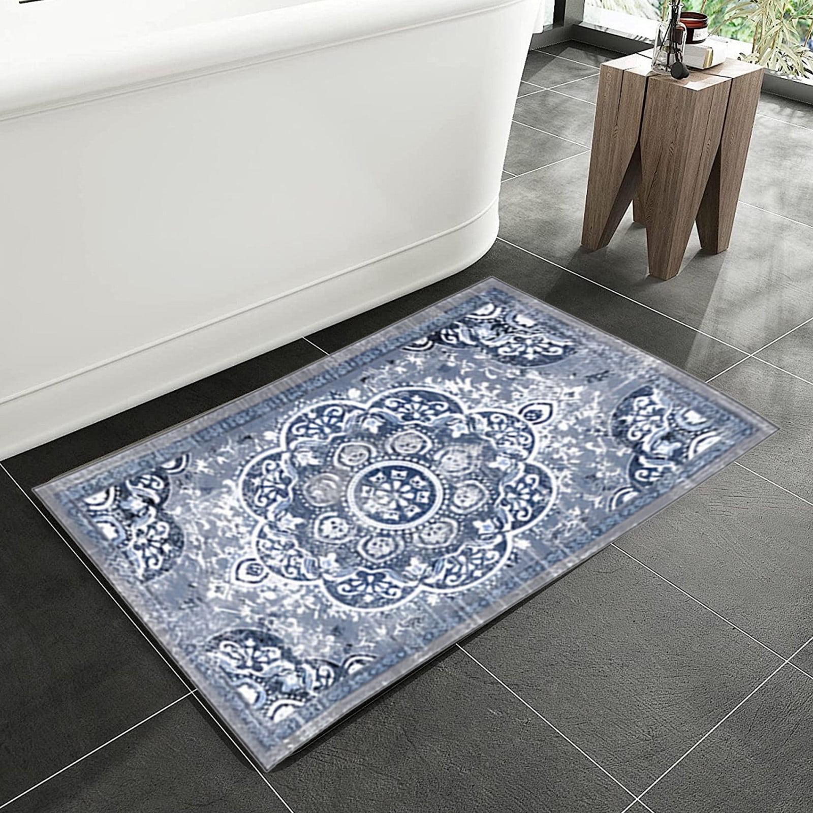 Tyidzon Kitchen Mats for Floor Set of 2 Pcs, Cushioned Non Slip Kitchen Rugs for Kitchen Floor, Absorbent Runner Comfort Standing Mats Washable for Kitchen, Office, Home (15