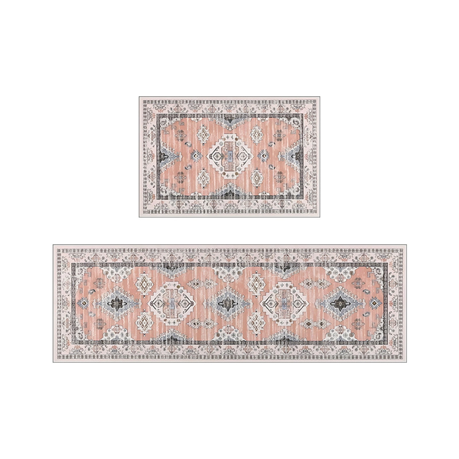 Tyidzon Kitchen Mats for Floor Set of 2 Pcs, Cushioned Non Slip Kitchen Rugs for Kitchen Floor, Absorbent Runner Comfort Standing Mats Washable for Kitchen, Office, Home (15