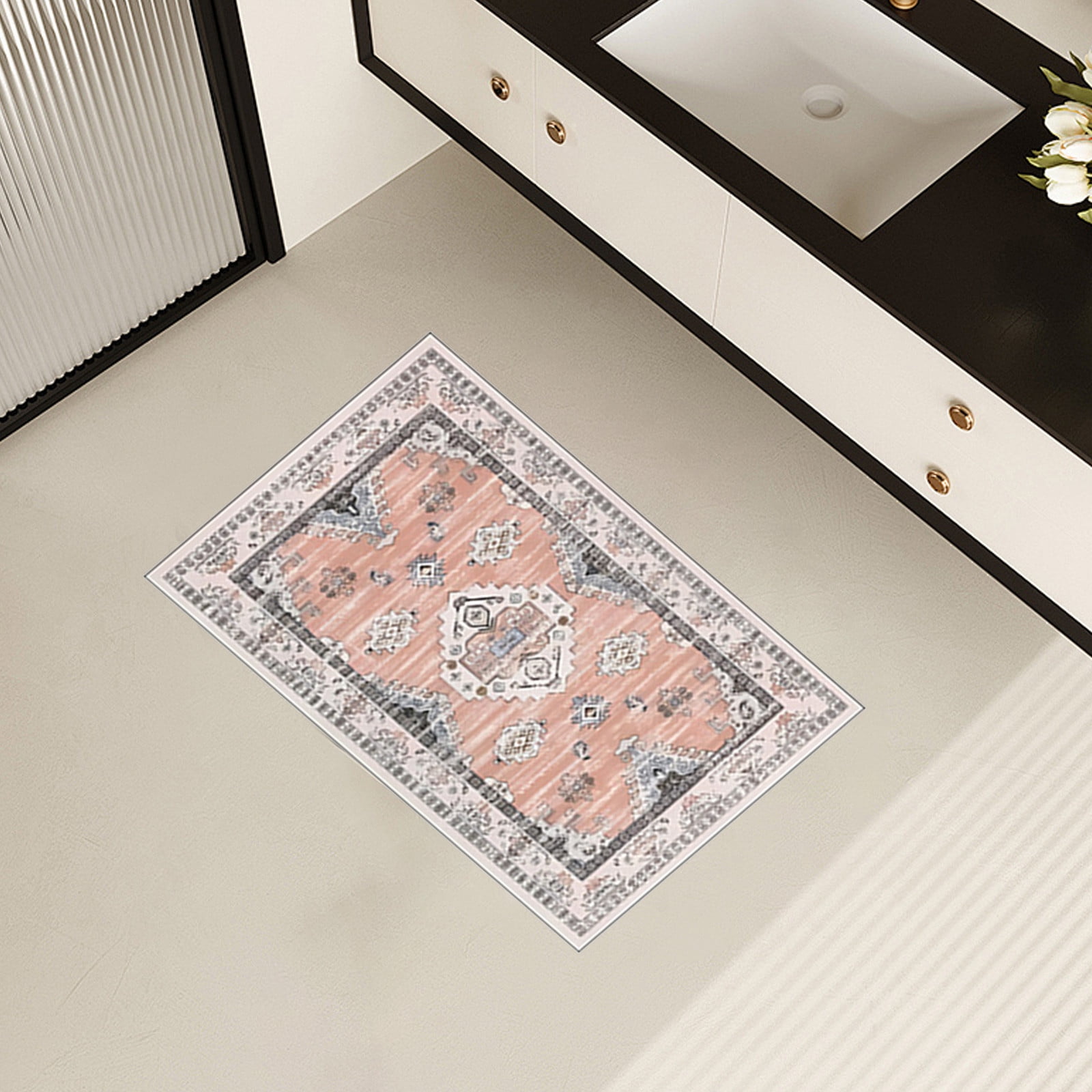 Tyidzon Kitchen Mats for Floor Set of 2 Pcs, Cushioned Non Slip Kitchen Rugs for Kitchen Floor, Absorbent Runner Comfort Standing Mats Washable for Kitchen, Office, Home (15