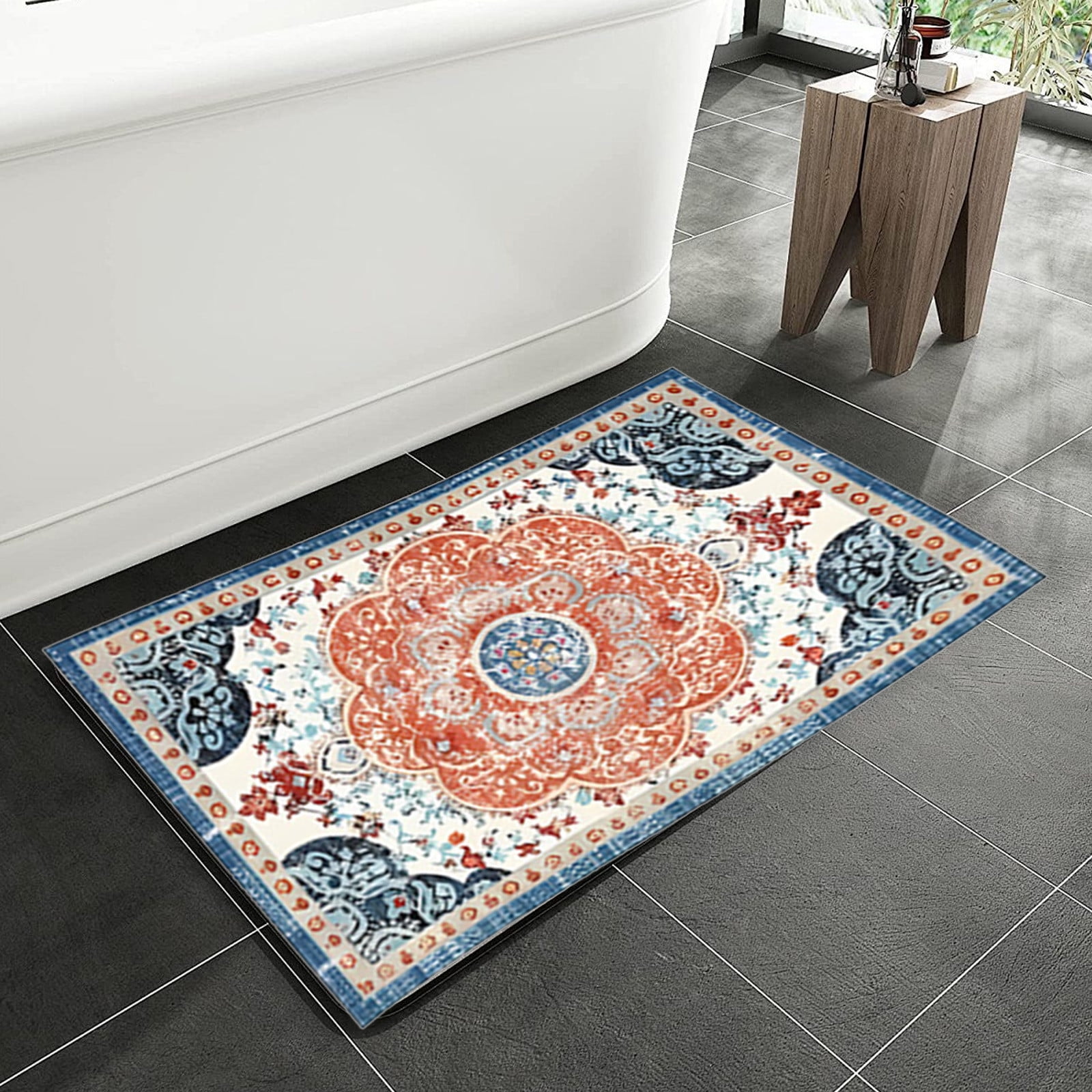 Tyidzon Kitchen Mats for Floor Set of 2 Pcs, Cushioned Non Slip Kitchen Rugs for Kitchen Floor, Absorbent Runner Comfort Standing Mats Washable for Kitchen, Office, Home (15