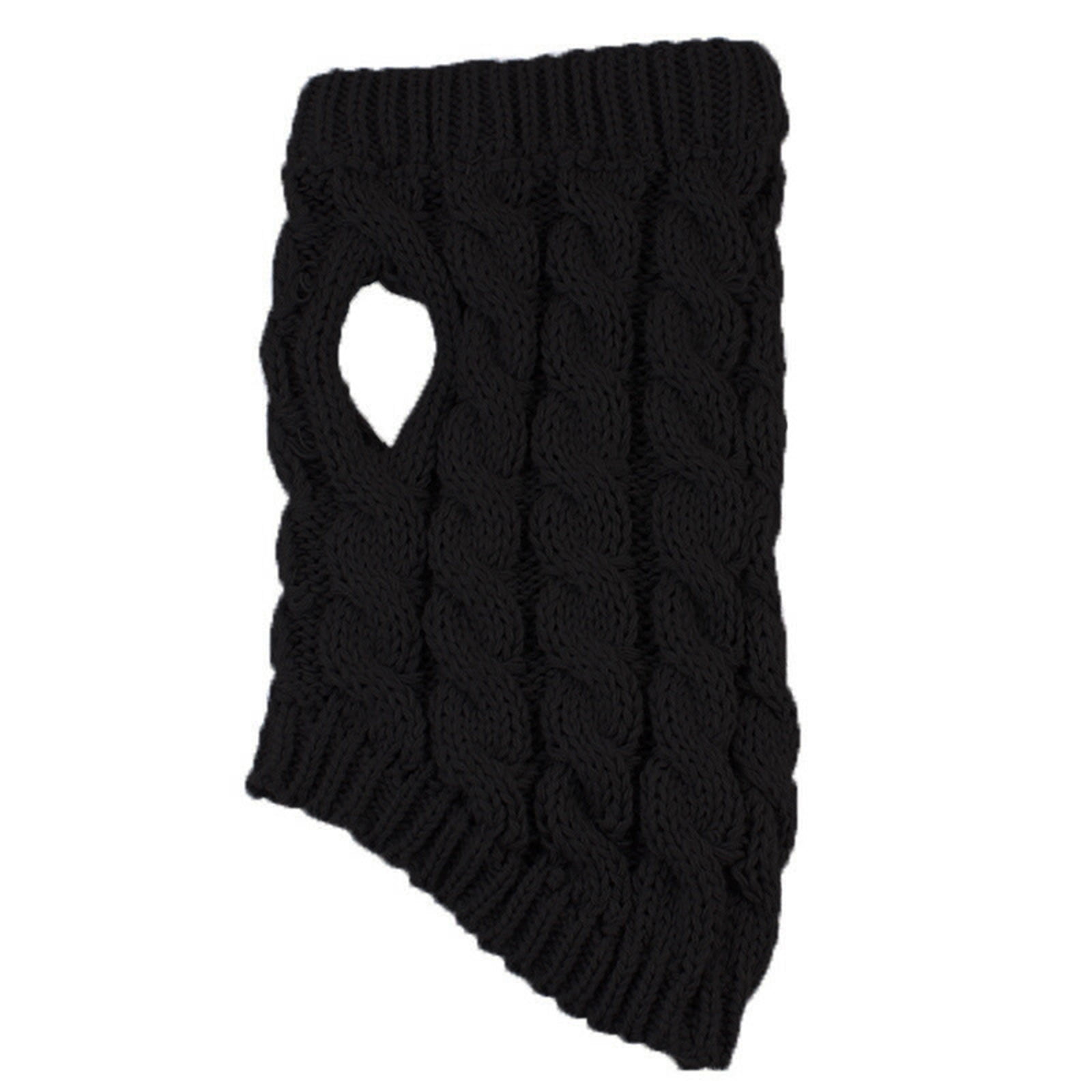 Clearance Under $5 Boovnll Dog Sweater, Winter Turtleneck Knitted Keep Warm Sleeveless Pet Clothes, Dog Clothes for Small Dog Fall Winter Dog Sweaters, (Black, S) S Black - Image 7