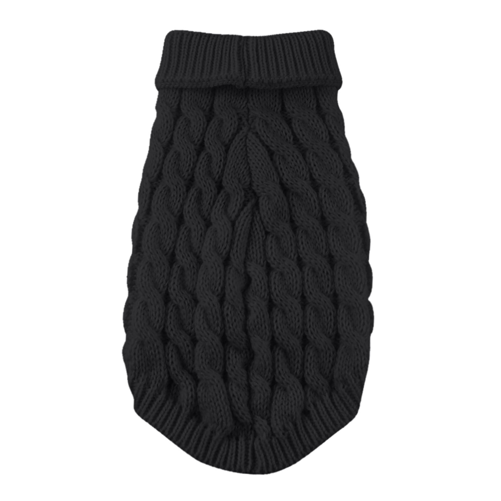 Clearance Under $5 Boovnll Dog Sweater, Winter Turtleneck Knitted Keep Warm Sleeveless Pet Clothes, Dog Clothes for Small Dog Fall Winter Dog Sweaters, (Black, S) M Black - Image 4