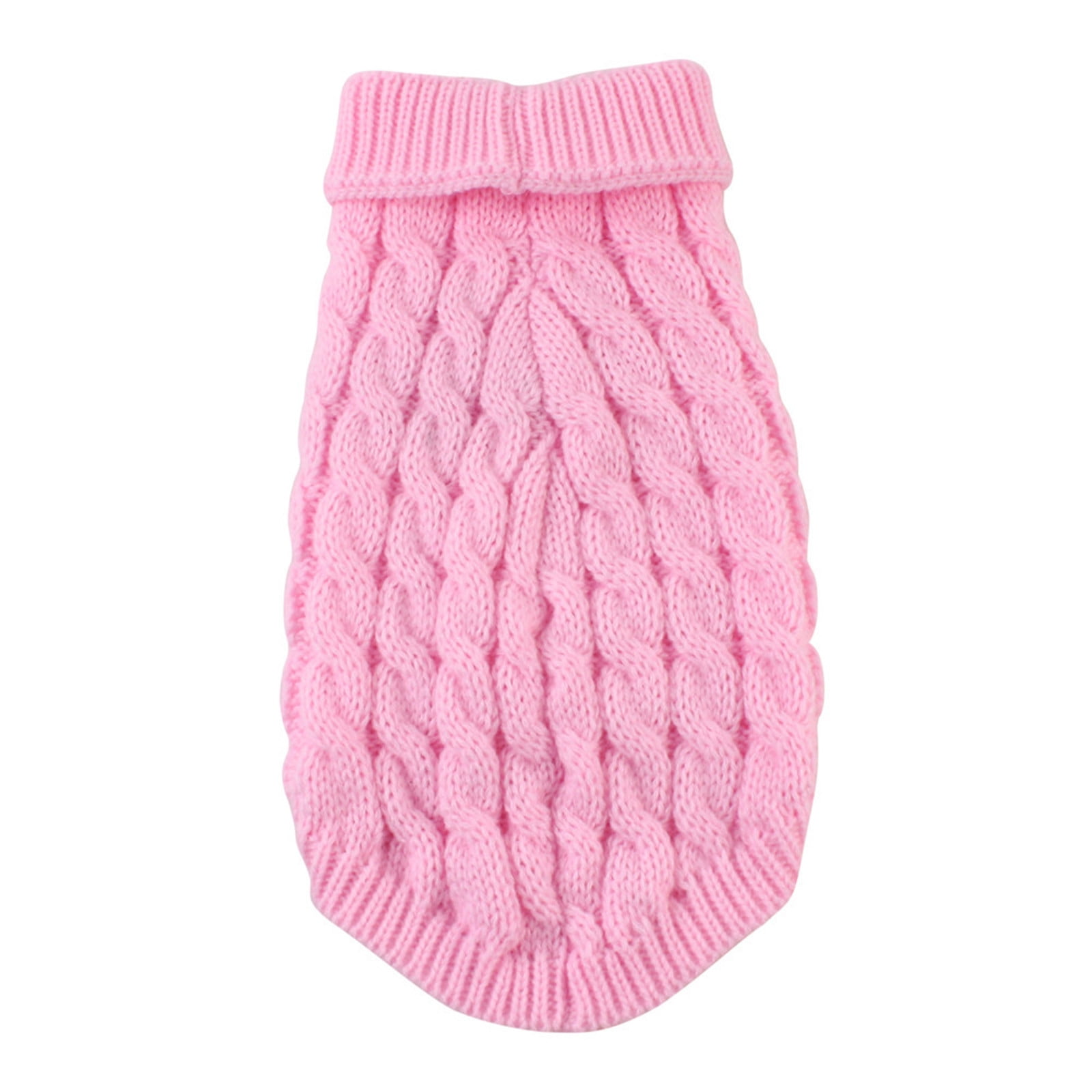 Clearance Under $5 Boovnll Dog Sweater, Winter Turtleneck Knitted Keep Warm Sleeveless Pet Clothes, Dog Clothes for Small Dog Fall Winter Dog Sweaters, (Black, S) XL Pink - Image 5