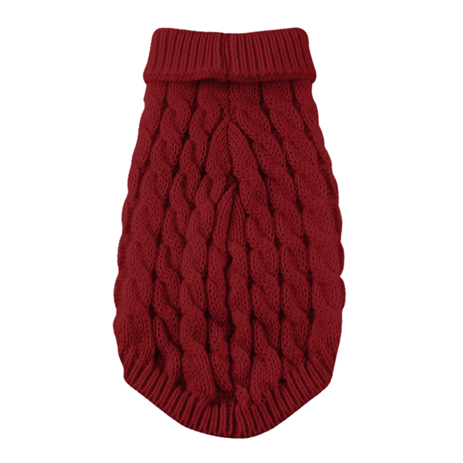 Clearance Under $5 Boovnll Dog Sweater, Winter Turtleneck Knitted Keep Warm Sleeveless Pet Clothes, Dog Clothes for Small Dog Fall Winter Dog Sweaters, (Black, S) L Red - Image 4
