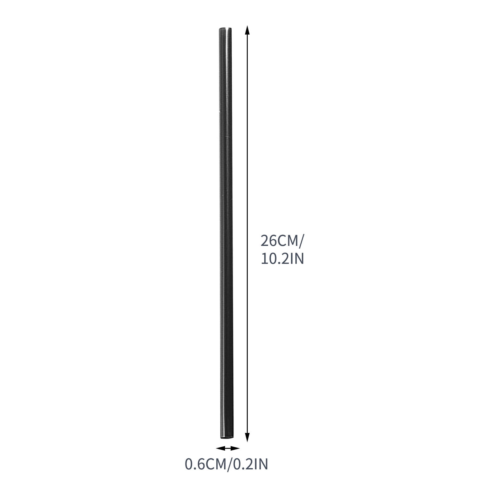 Dmlowu 100Pc 10 Inch Coffee & Cocktail Stirrers/Straws Disposable Plastic Sip Stir Swizzle Sticks - Black - Image 3